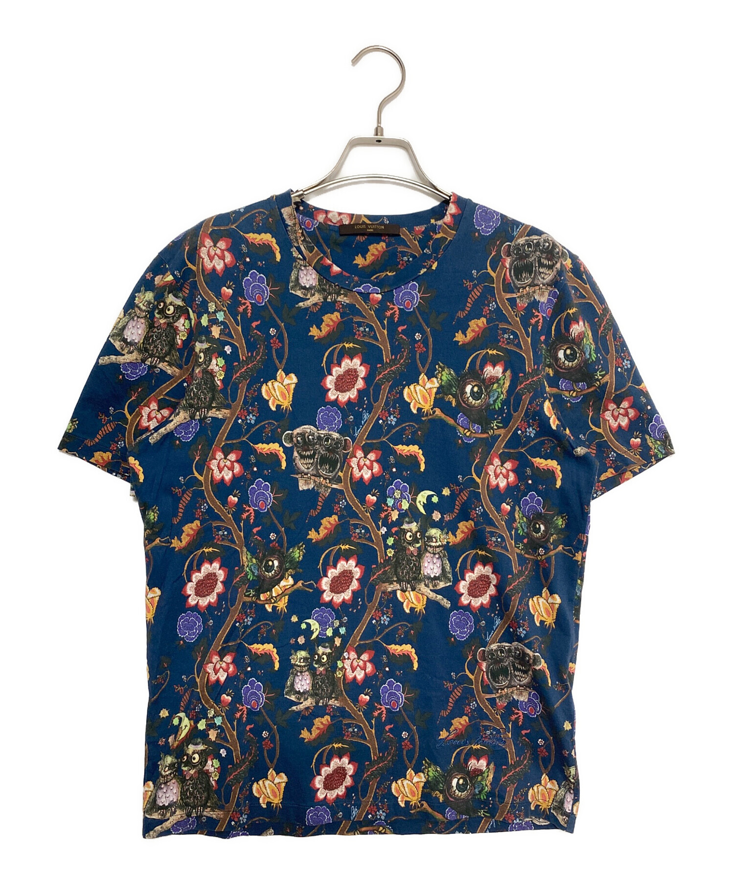 中古・古着通販】LOUIS VUITTON (ルイ ヴィトン) 総柄Tシャツ ネイビー