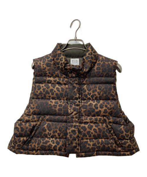 RHODOLIRION/ロドリリオン　ダウンベスト　ダウンジャケット　レオパード 中古・古着通販】RHODOLIRION (ロドリリオン) Short Down Vest