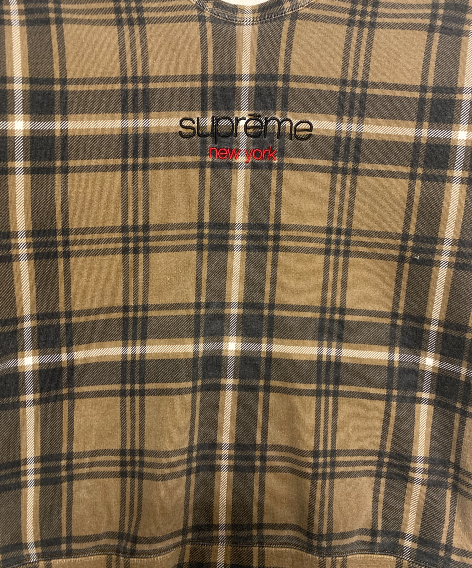 中古・古着通販】SUPREME (シュプリーム) 21SS Plaid Crewneck 