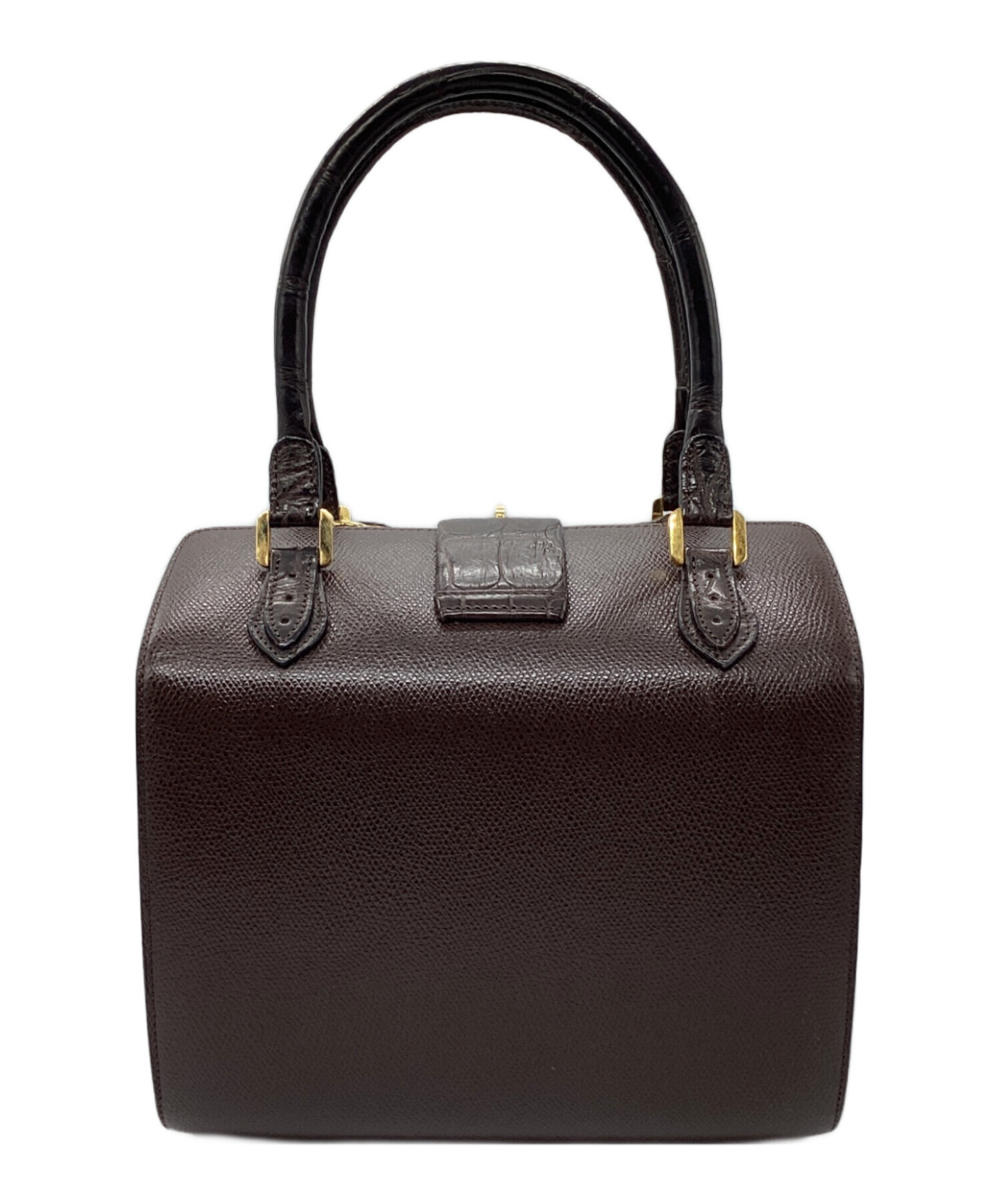 MORABITO PARIS モラビト レザー ハンドバッグ ブラウン保存袋付き 中古・古着通販】MORABITO (モラビト) ハンドバッグ ブラウン