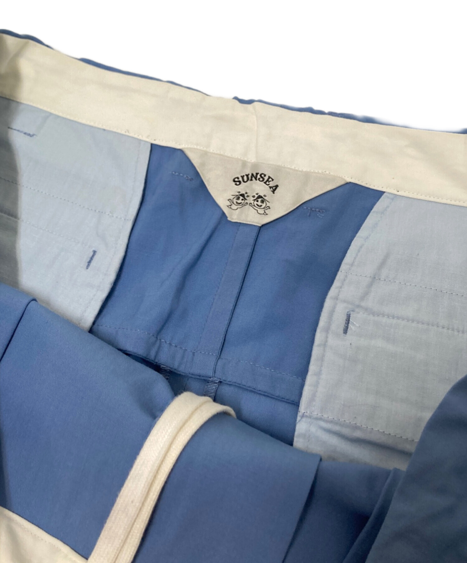 中古・古着通販】SUNSEA (サンシー) SUPER NICE MATERIAL PANTS ブルー