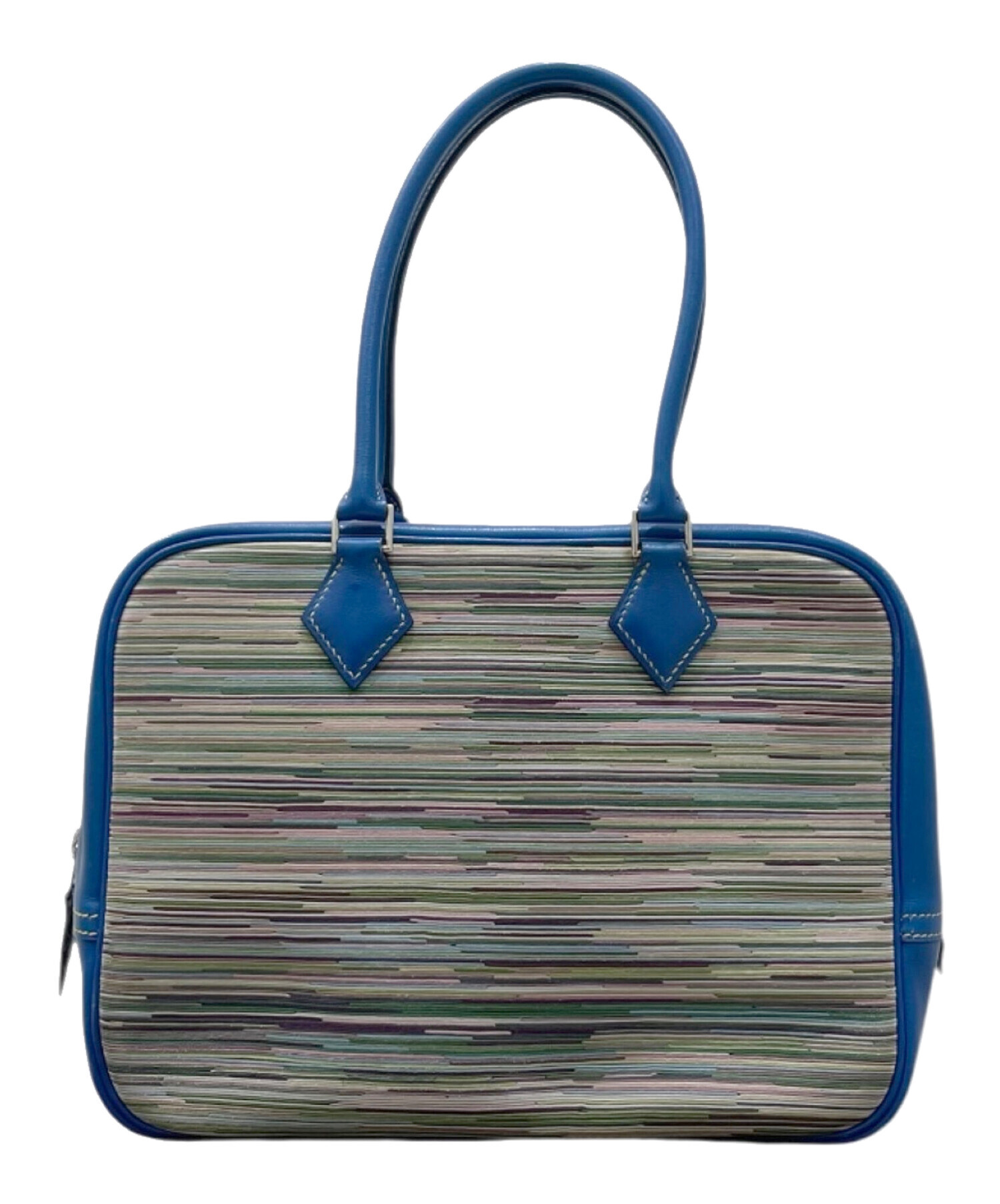 中古・古着通販】HERMES (エルメス) プリュム28/ハンドバッグ ブルー 