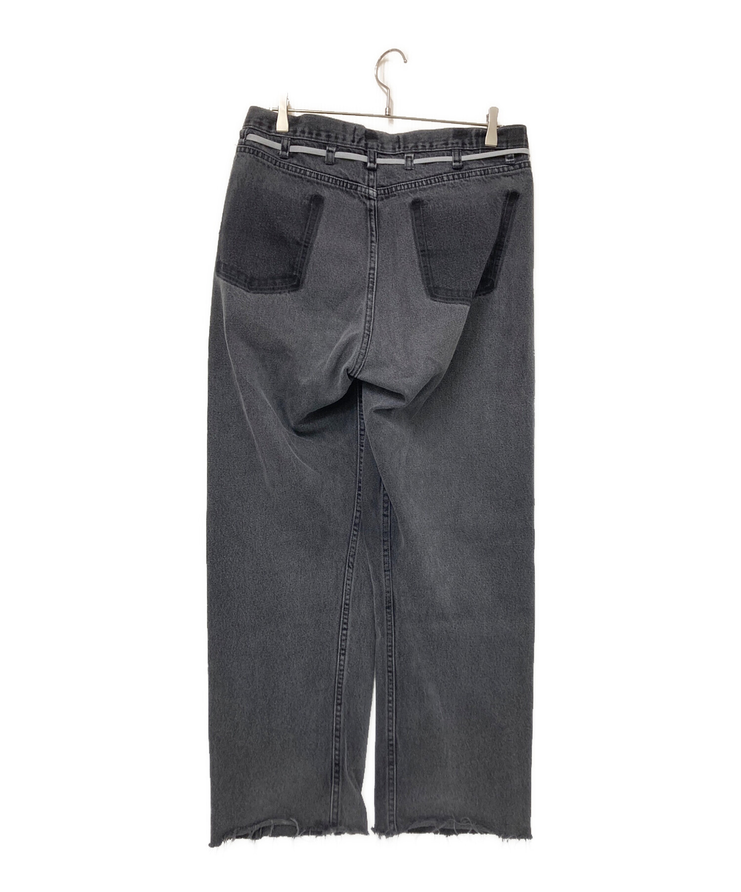 【MAISON EUREKA 】REWORK BIGGYSHORTS /ブラック 中古・古着通販】MAISON EUREKA (メゾンエウレカ) vintage rework