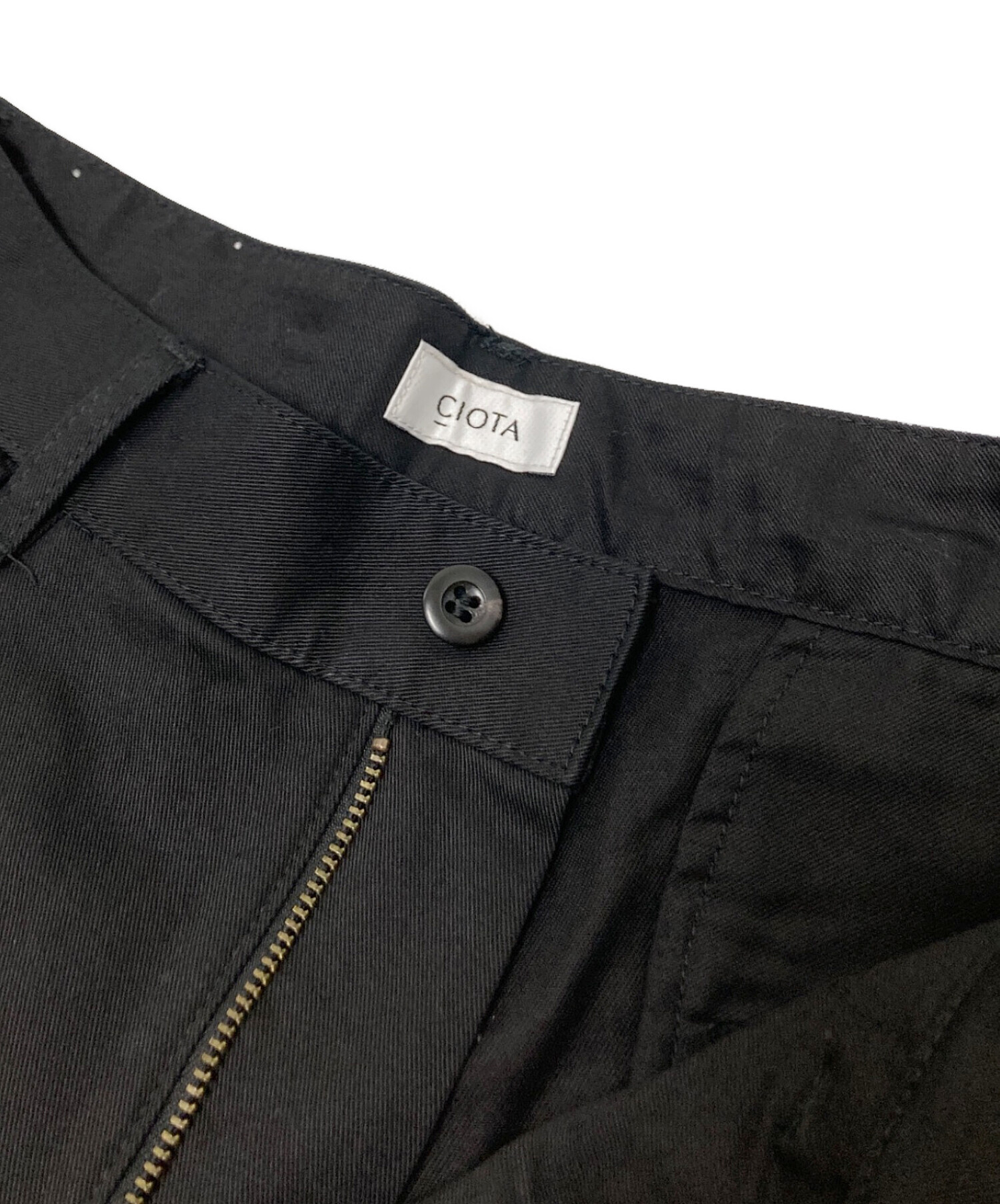 中古・古着通販】CIOTA (シオタ) 2タックチノパンツ ブラック サイズ:2