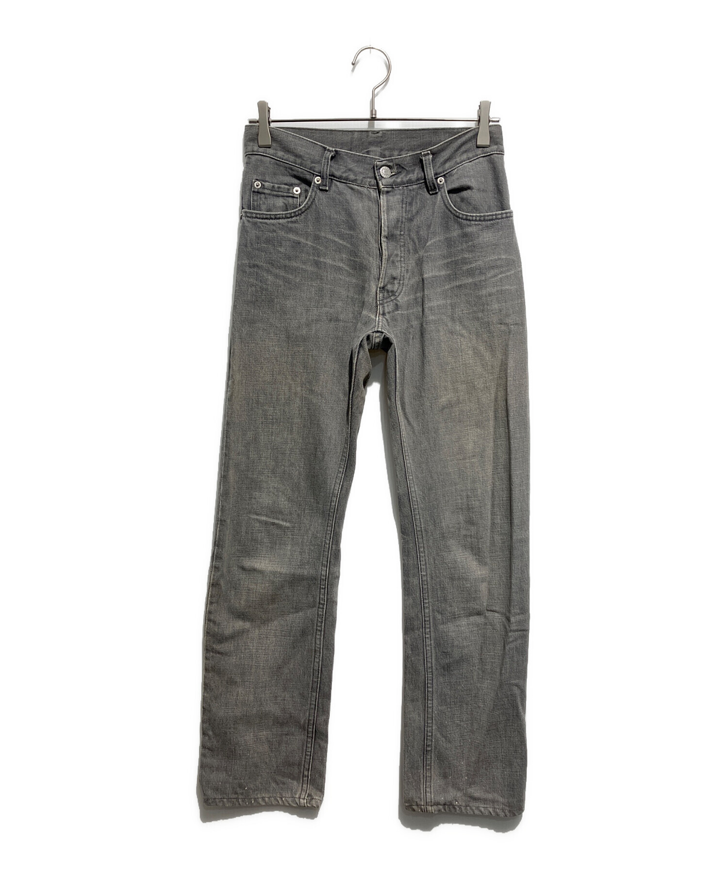HELMUT LANG グレー ストレートジーンズ 中古・古着通販】HELMUT LANG (ヘルムートラング) デニムパンツ グレー