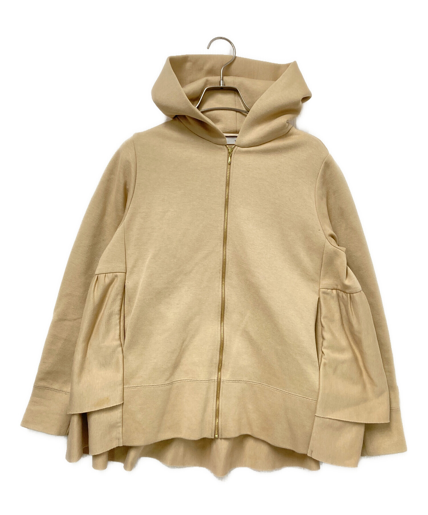 中古・古着通販】YORI (ヨリ) バックダブルフレアジップパーカー