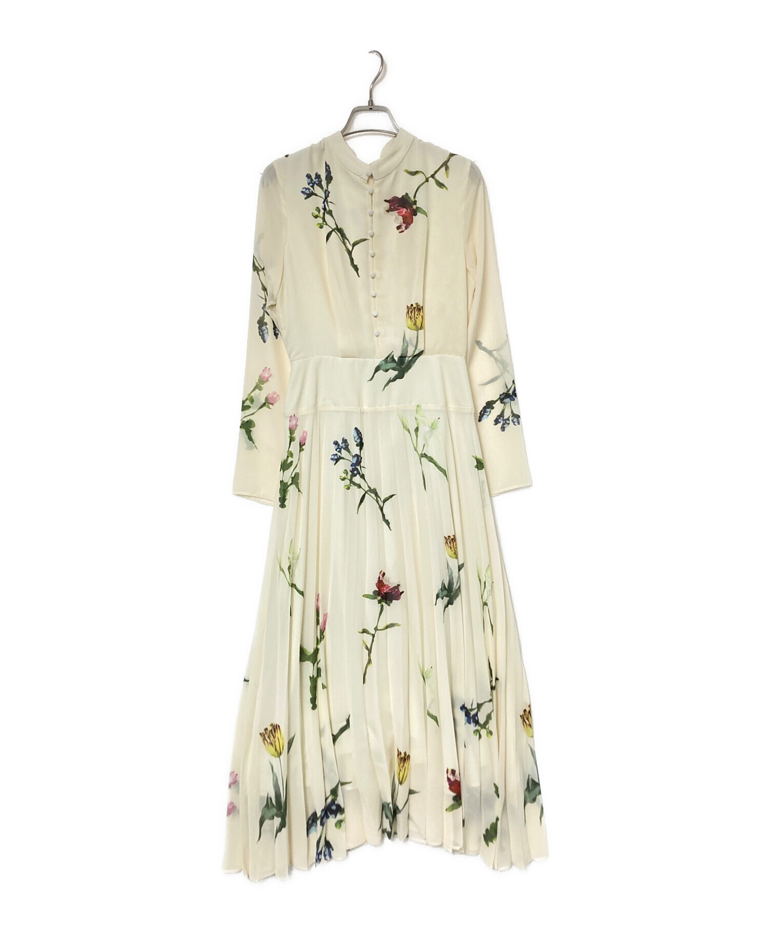 中古・古着通販】Ameri (アメリ) SOFIA PLEATS DRESS アイボリー 