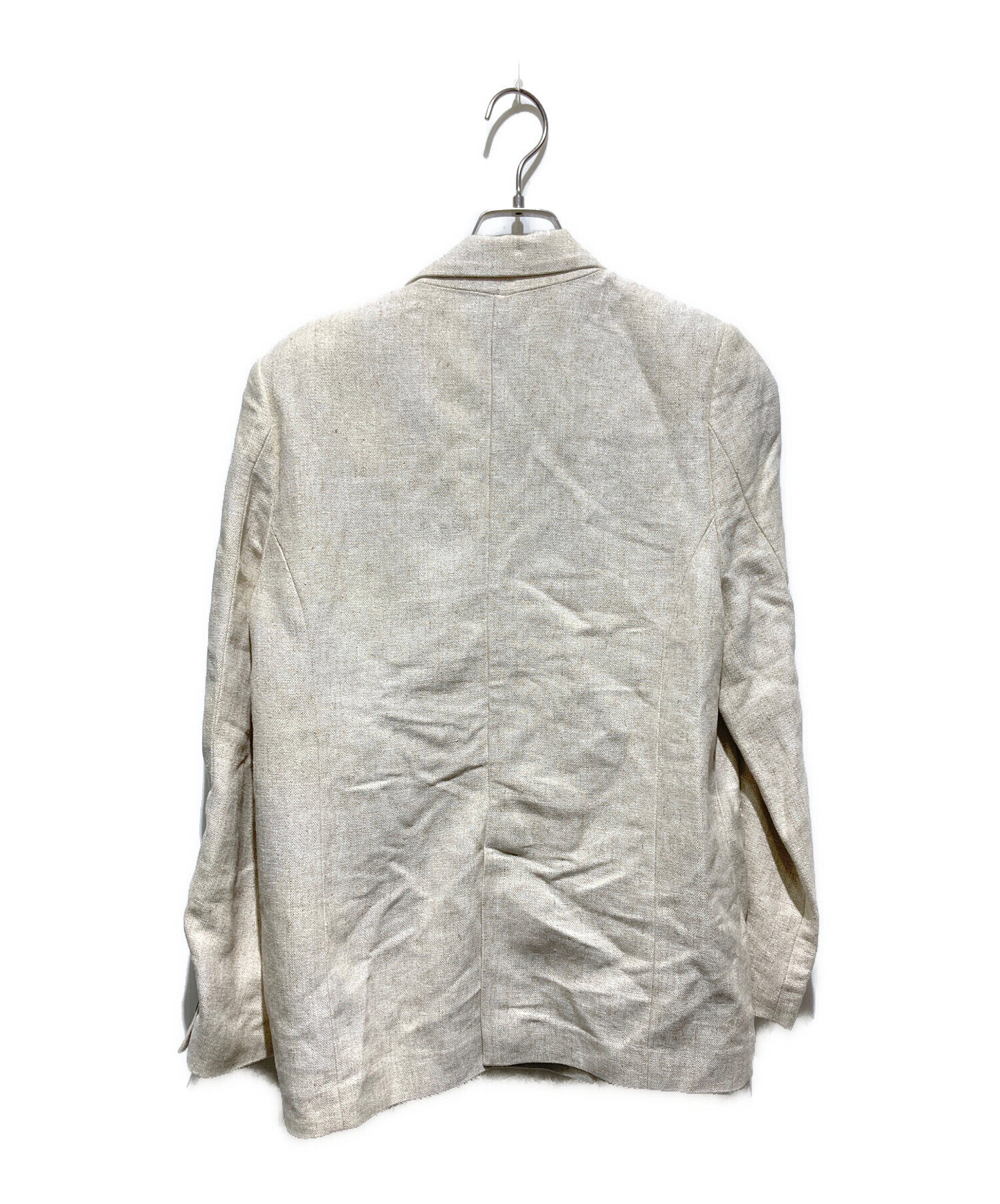 【新品未使用タグ付】25,300円　 anuans フリンジテーラードジャケット 中古・古着通販】anuans (アニュアンス) リネンダブルテーラード