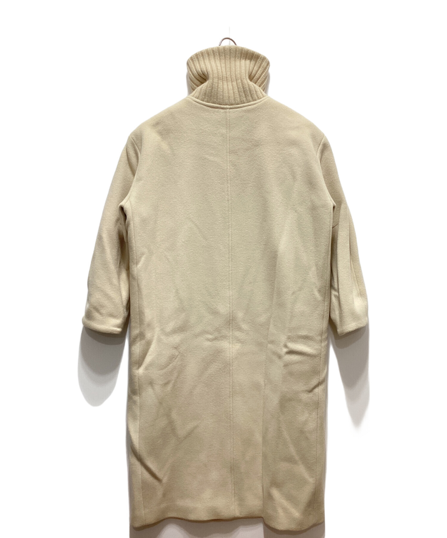 未使用 CLANE 23AW RIB COLLAR WOOL LONG COAT 中古・古着通販】CLANE (クラネ) RIB COLLAR WOOL LONG COAT