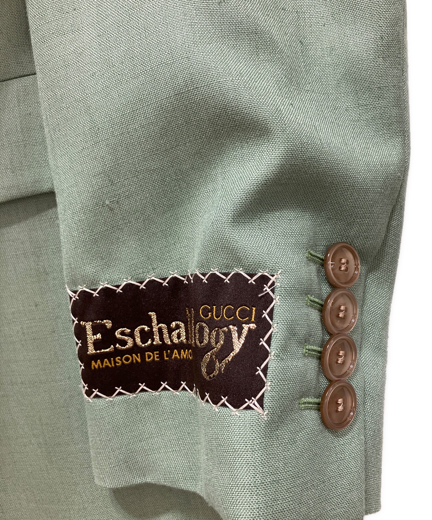 中古・古着通販】GUCCI (グッチ) ジャケット グリーン サイズ:42 