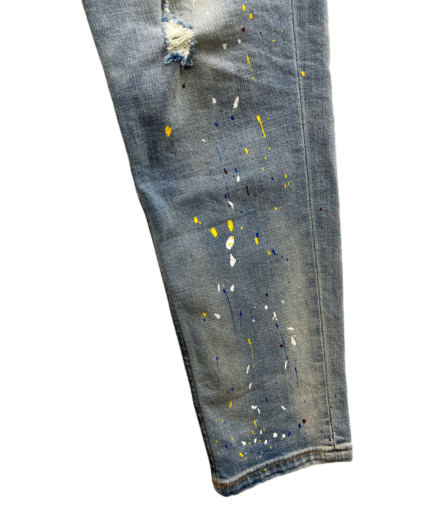 中古・古着通販】NUMBER (N)INE (ナンバーナイン) ペイント加工デニム