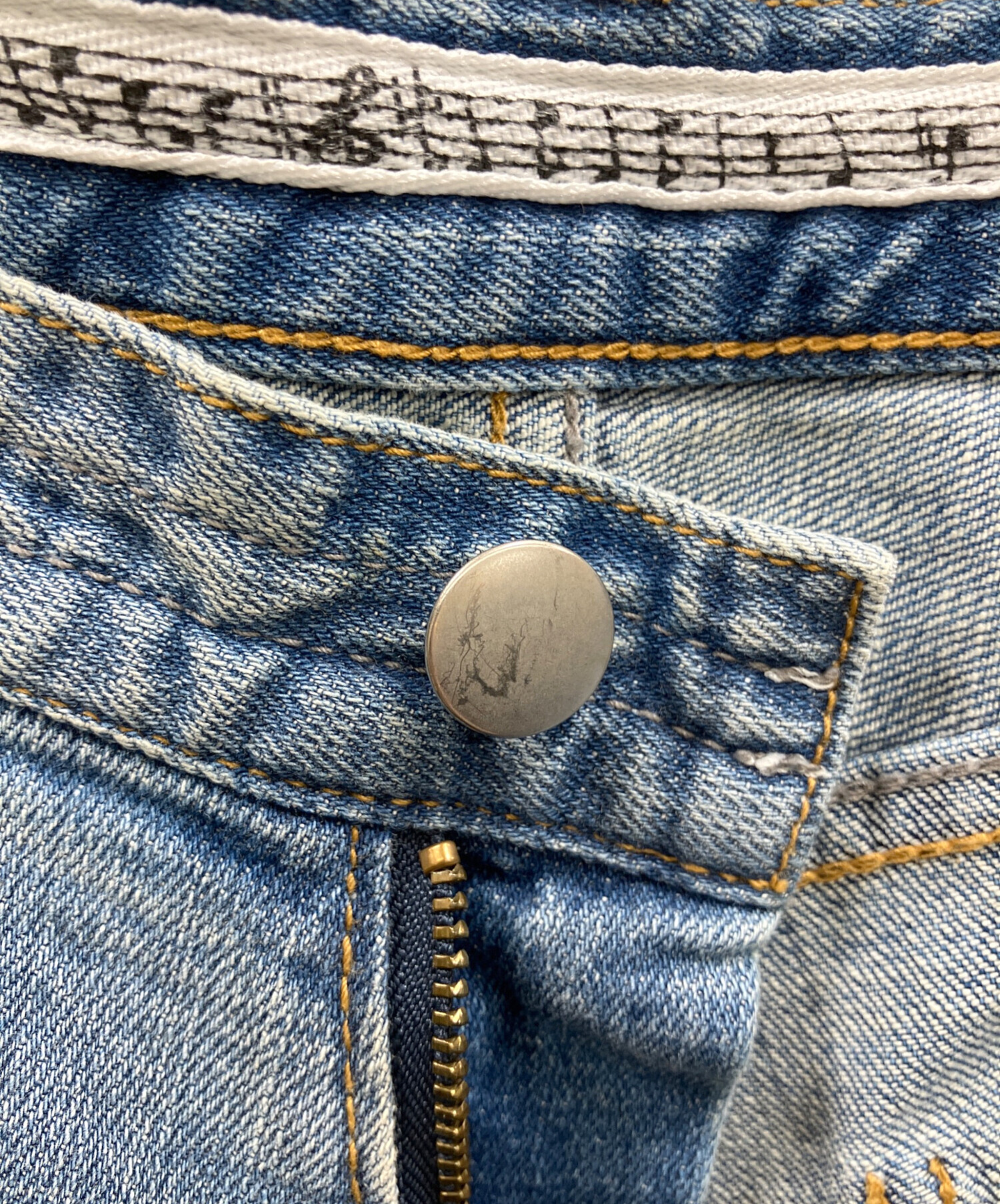 中古・古着通販】NUMBER (N)INE (ナンバーナイン) ペイント加工デニム