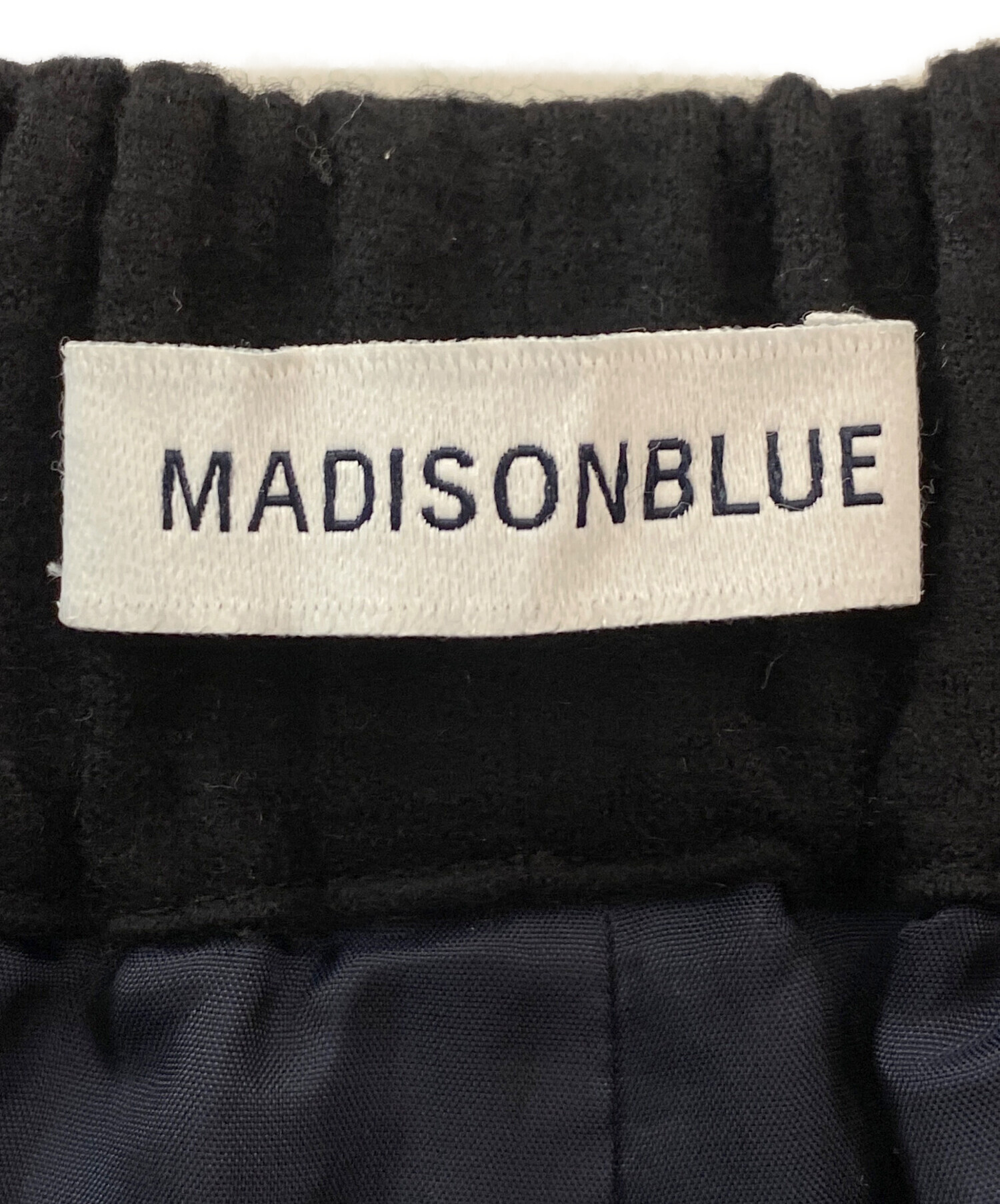 MADISONBLUE マディソンブルー ワイドパンツ ネイビー 00 日本製 中古・古着通販】MADISON BLUE (マディソンブルー) ワイドパンツ