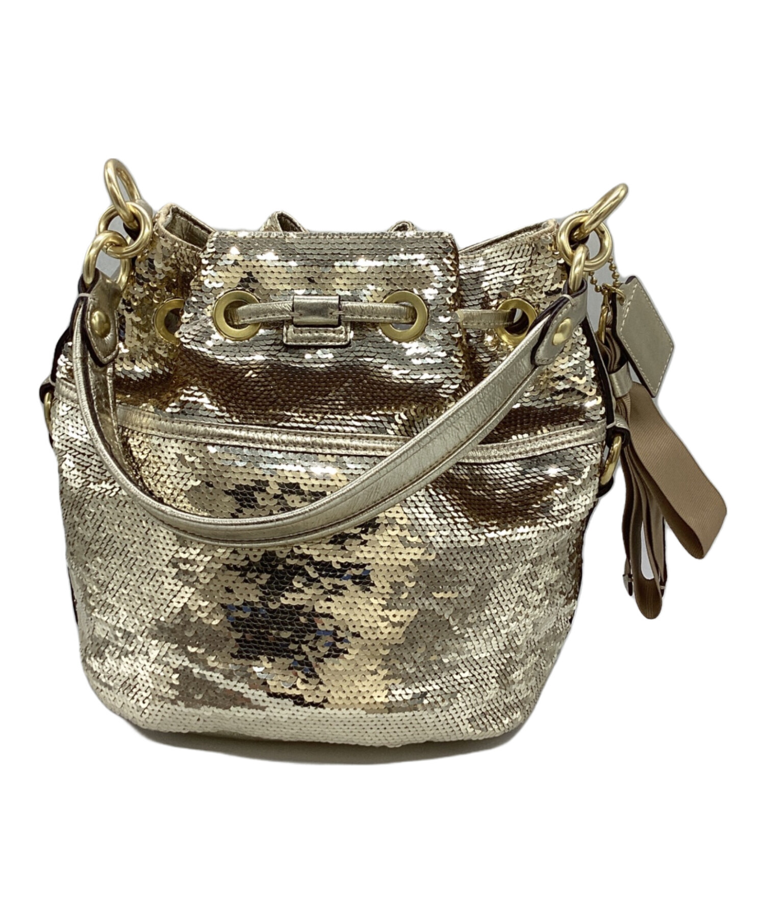 中古・古着通販】COACH (コーチ) スパンコール2WAYバッグ / 17906 