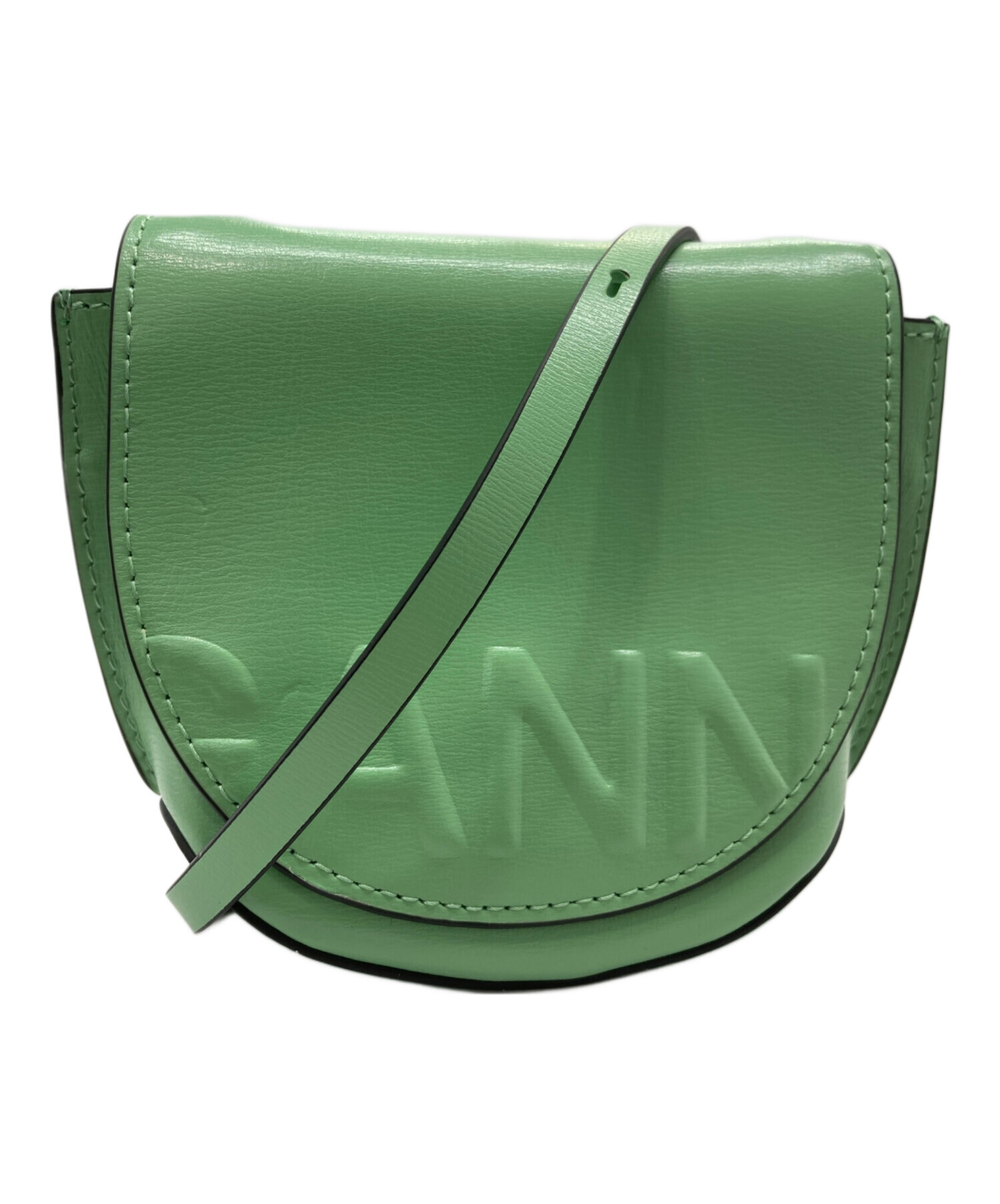 ガニー プリントカットソー S  レディース グリーン/緑【中古】【新入荷】 ● 中古・古着通販】Ganni (ガニー) 長袖ワンピース グリーン サイズ:32