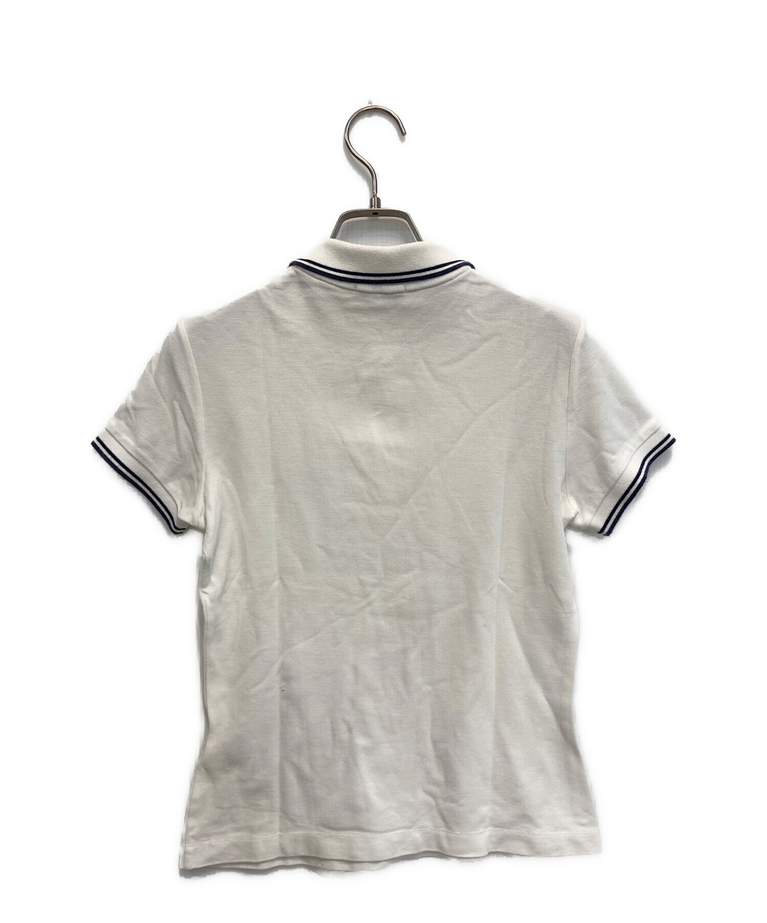 中古・古着通販】MONCLER (モンクレール) ポロシャツ ホワイト サイズ