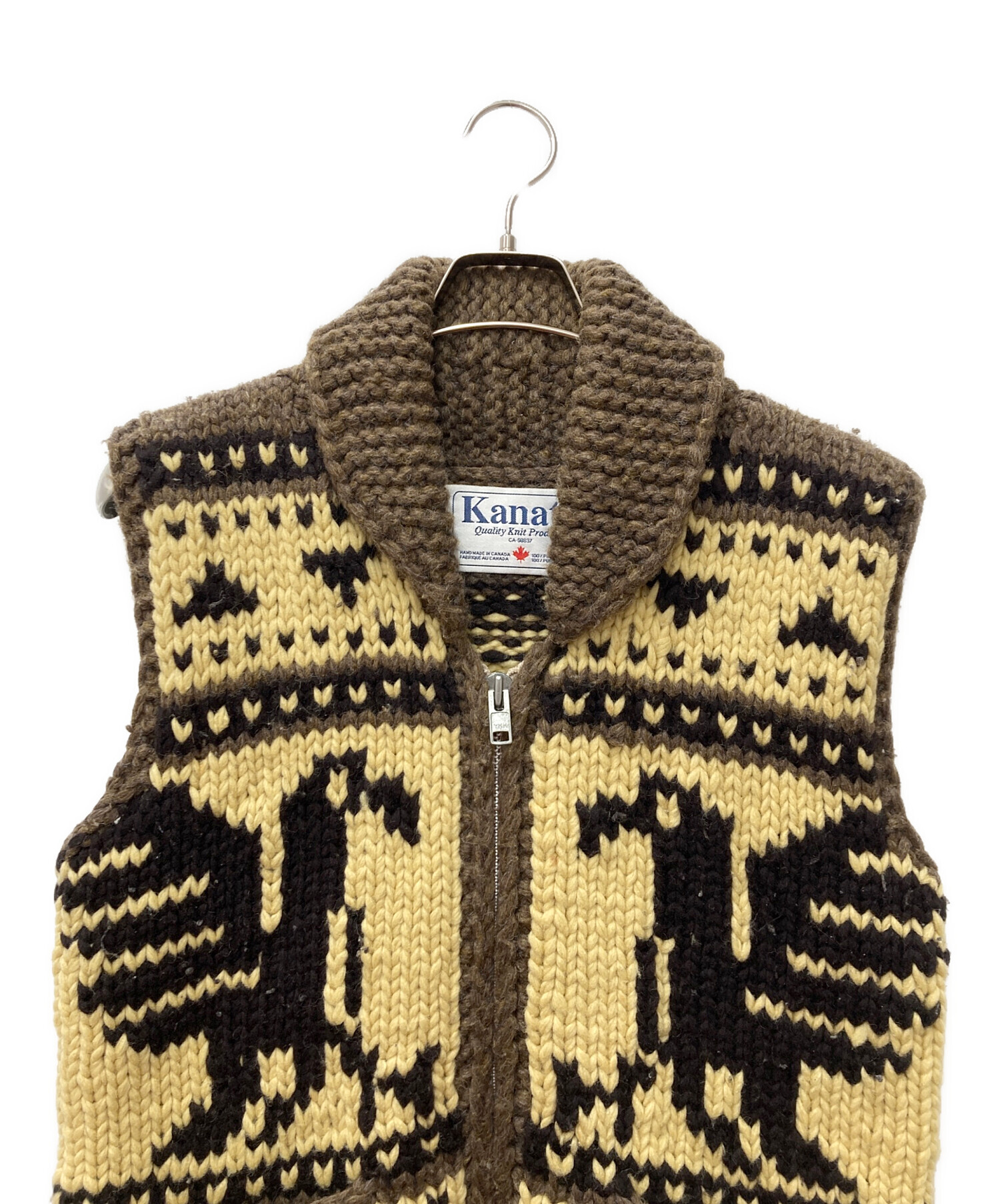 中古・古着通販】KANATA (カナタ) イーグルデザイン カウチンニット