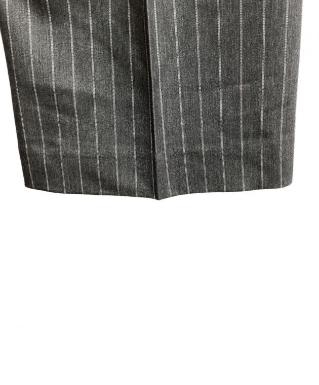 中古・古着通販】SHIKITARI (シキタリ) STRIPE FLARE SLACKS グレー