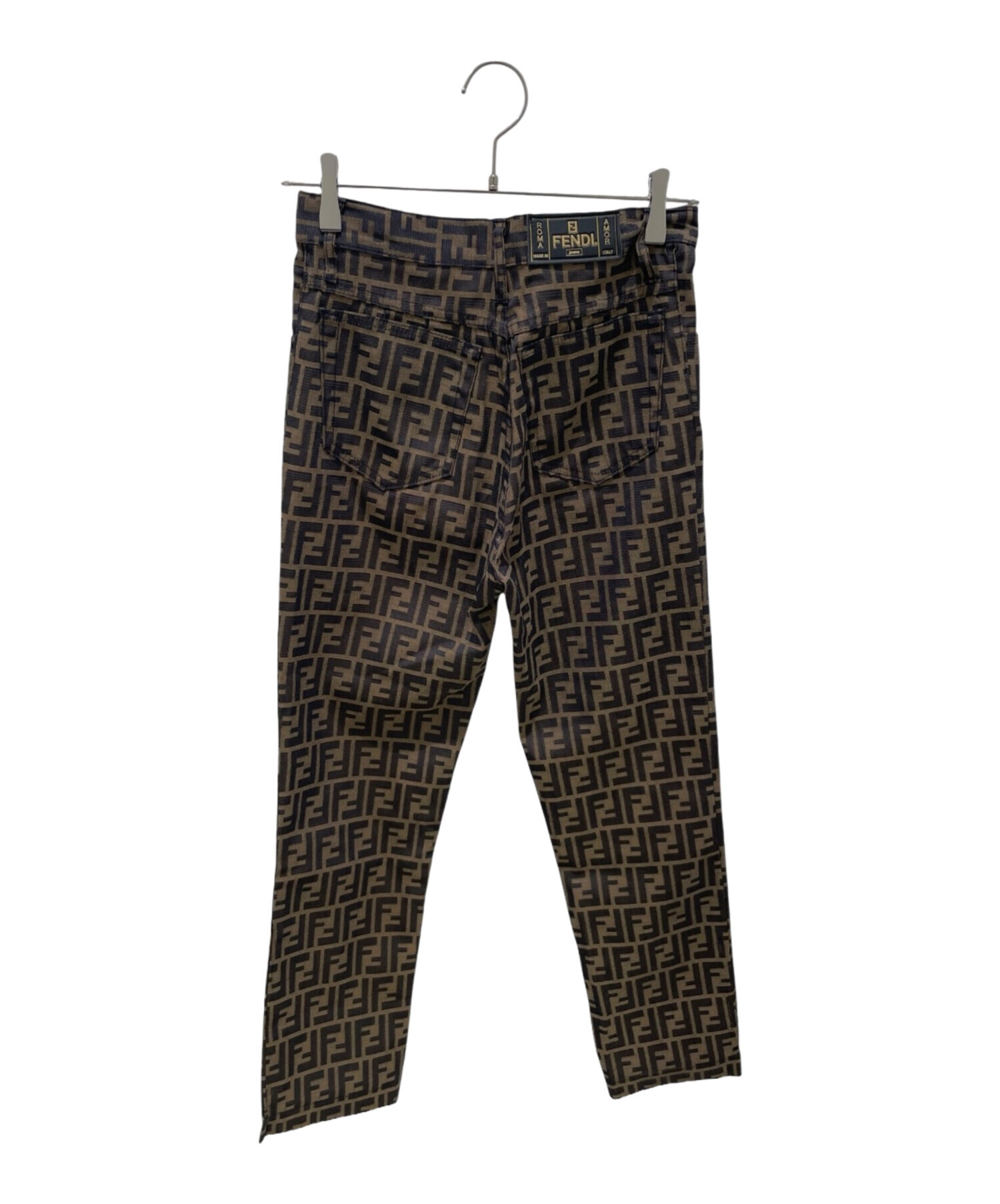 中古・古着通販】FENDI (フェンディ) ズッカ柄パンツ ブラウン サイズ
