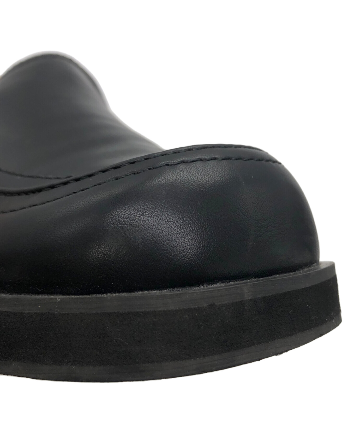 中古・古着通販】anuke (アンヌーク) Ecoleather Loafers ブラック