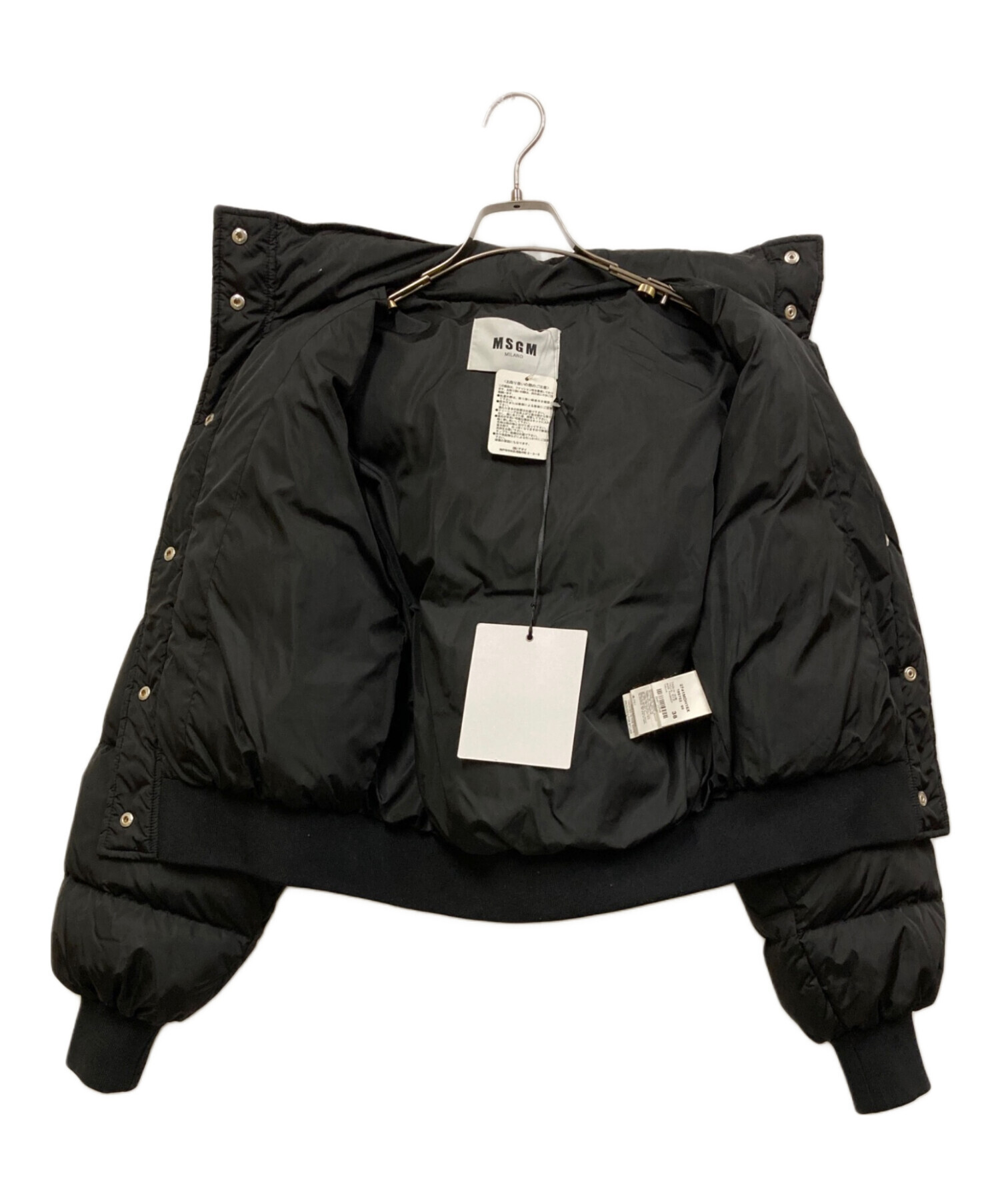 中古・古着通販】MSGM (エムエスジーエム) ダウンジャケット ブラック 