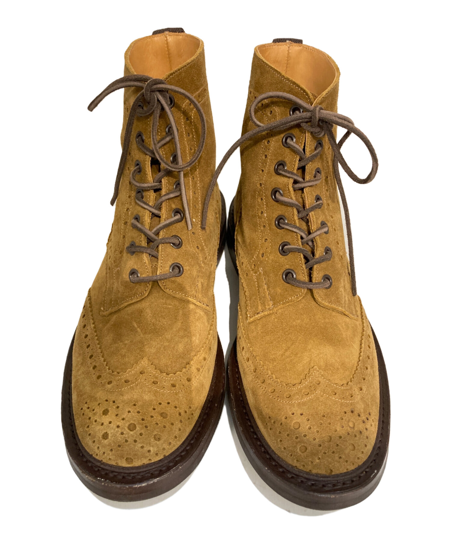 Tricker's トリッカーズ別注(ベージュ)UK8サイズ(26.5cm相当) 中古・古着通販】Tricker's (トリッカーズ) スウェードカントリー