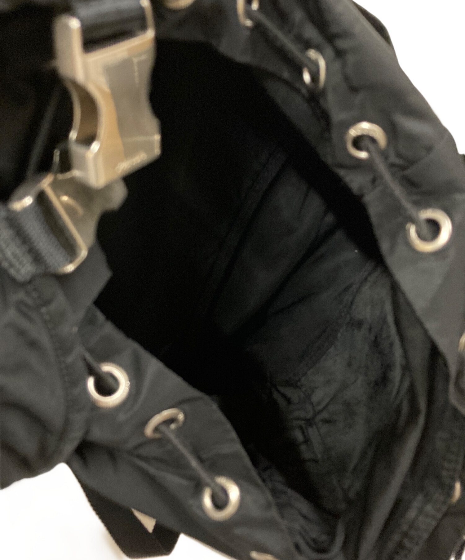 中古・古着通販】PRADA (プラダ) ナイロンミニリュック ブラック