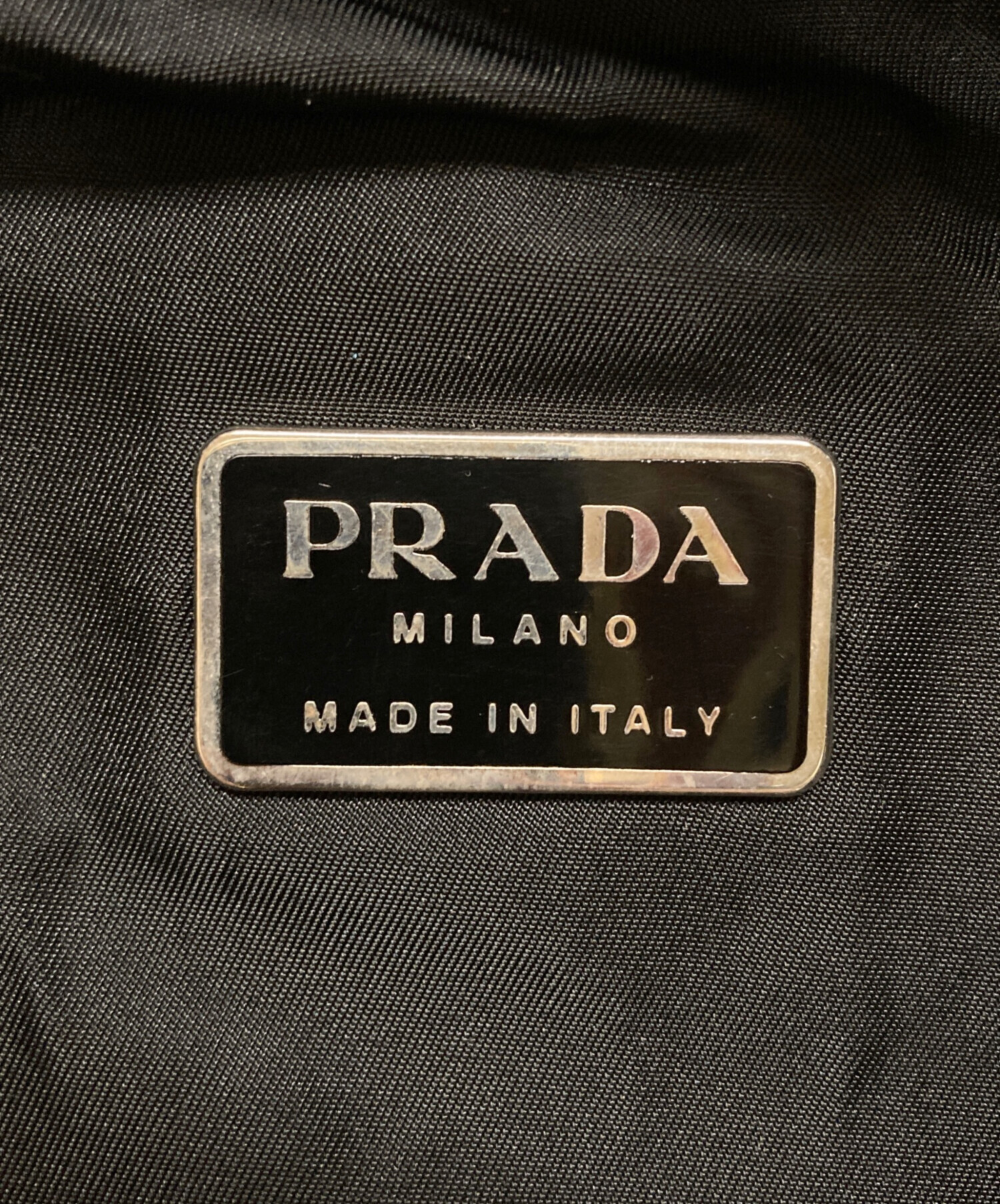 中古・古着通販】PRADA (プラダ) ナイロンミニリュック ブラック