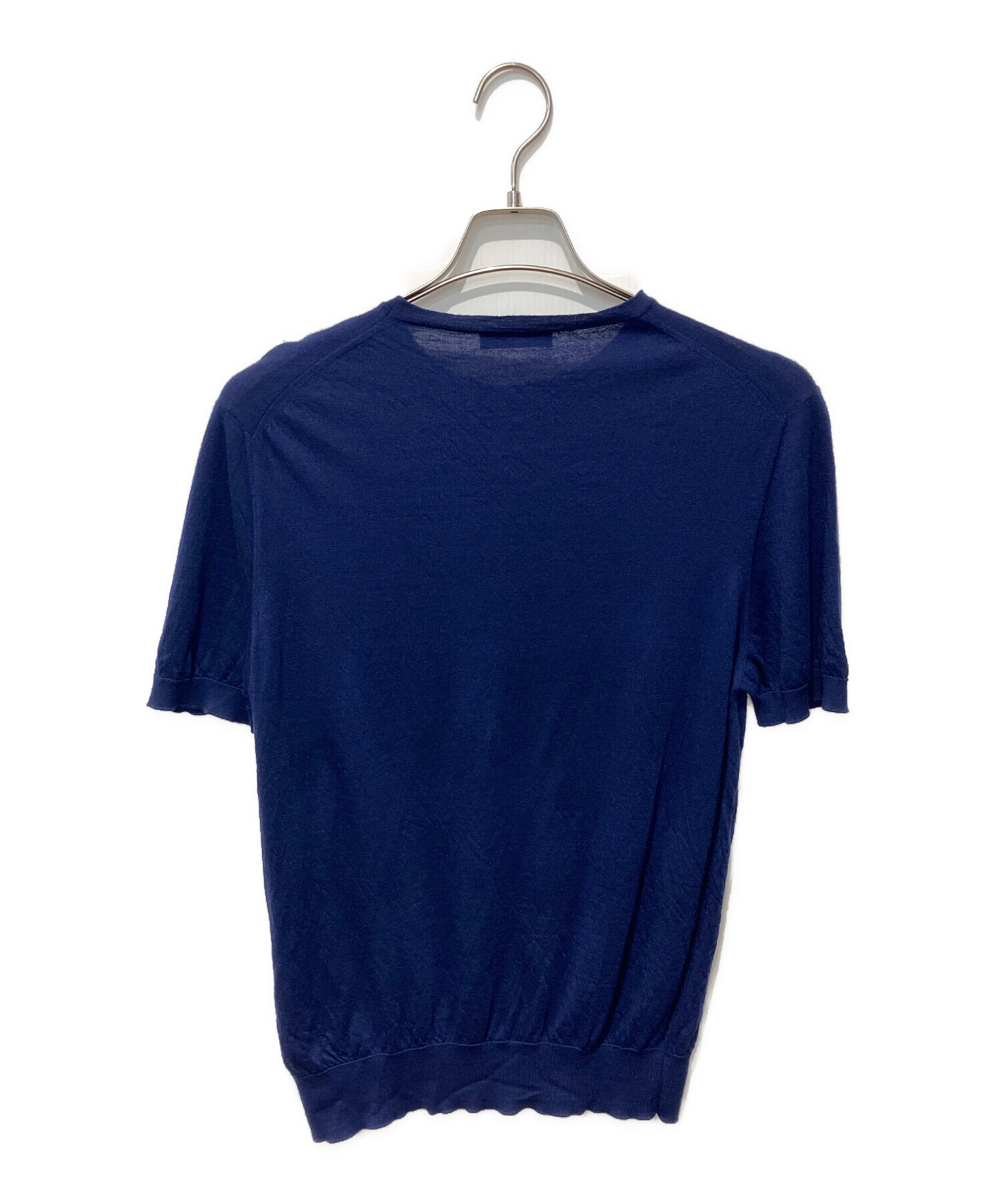 中古・古着通販】PRADA (プラダ) 半袖ニット ネイビー サイズ:50