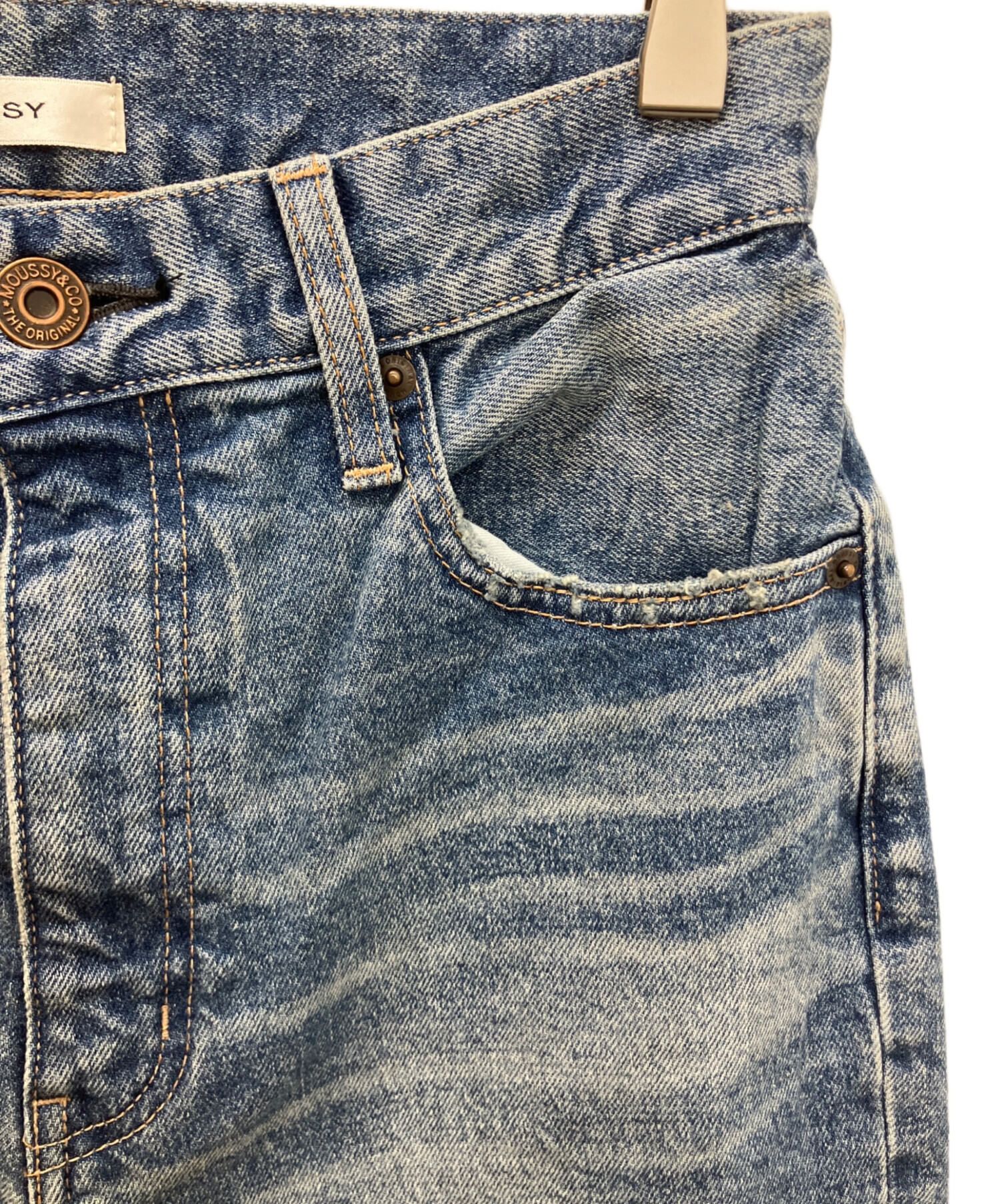 中古・古着通販】moussy (マウジー) MVS FLARE インディゴ サイズ:27