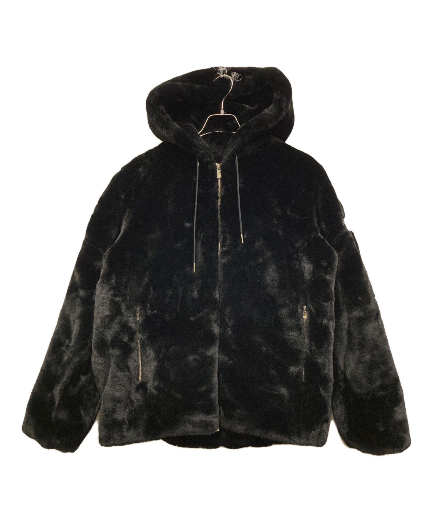 中古・古着通販】TATRAS (タトラス) ロゴボアブルゾン ブラック サイズ