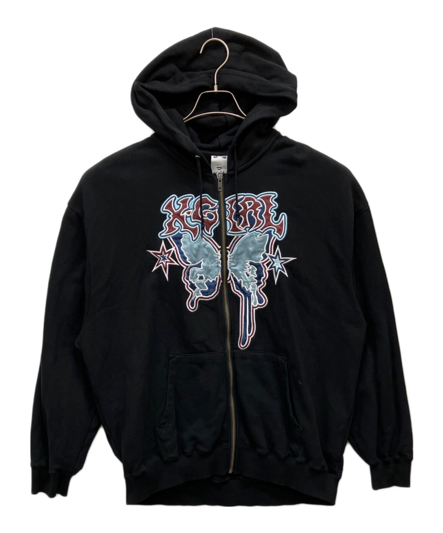 X-girl エックスガール BUTTERFLY ZIP UP HOODIE 中古・古着通販】X-girl (エックスガール) BUTTERFLY ZIP UP HOODIE