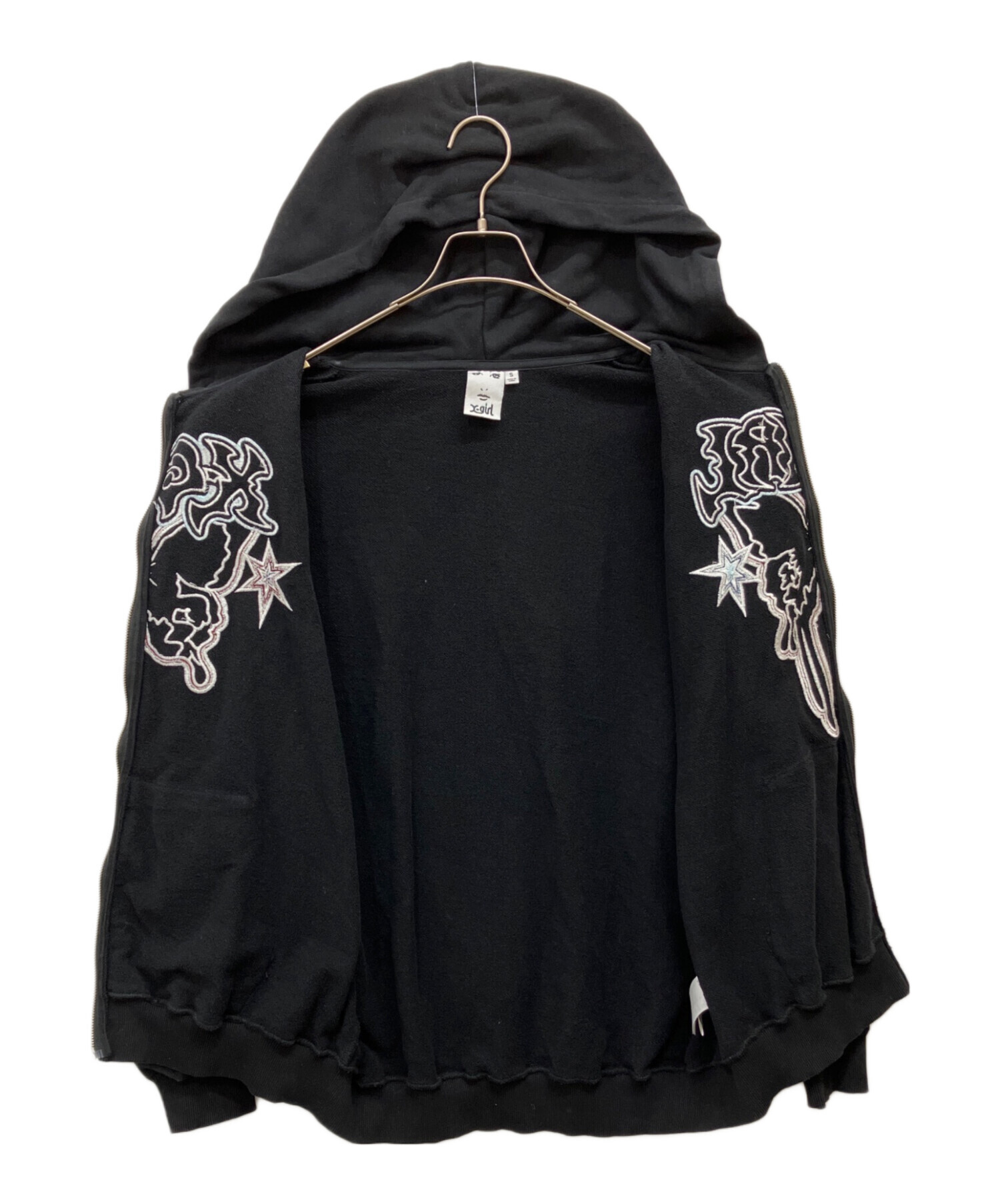X-girl エックスガール BUTTERFLY ZIP UP HOODIE 中古・古着通販】X-girl (エックスガール) BUTTERFLY ZIP UP HOODIE