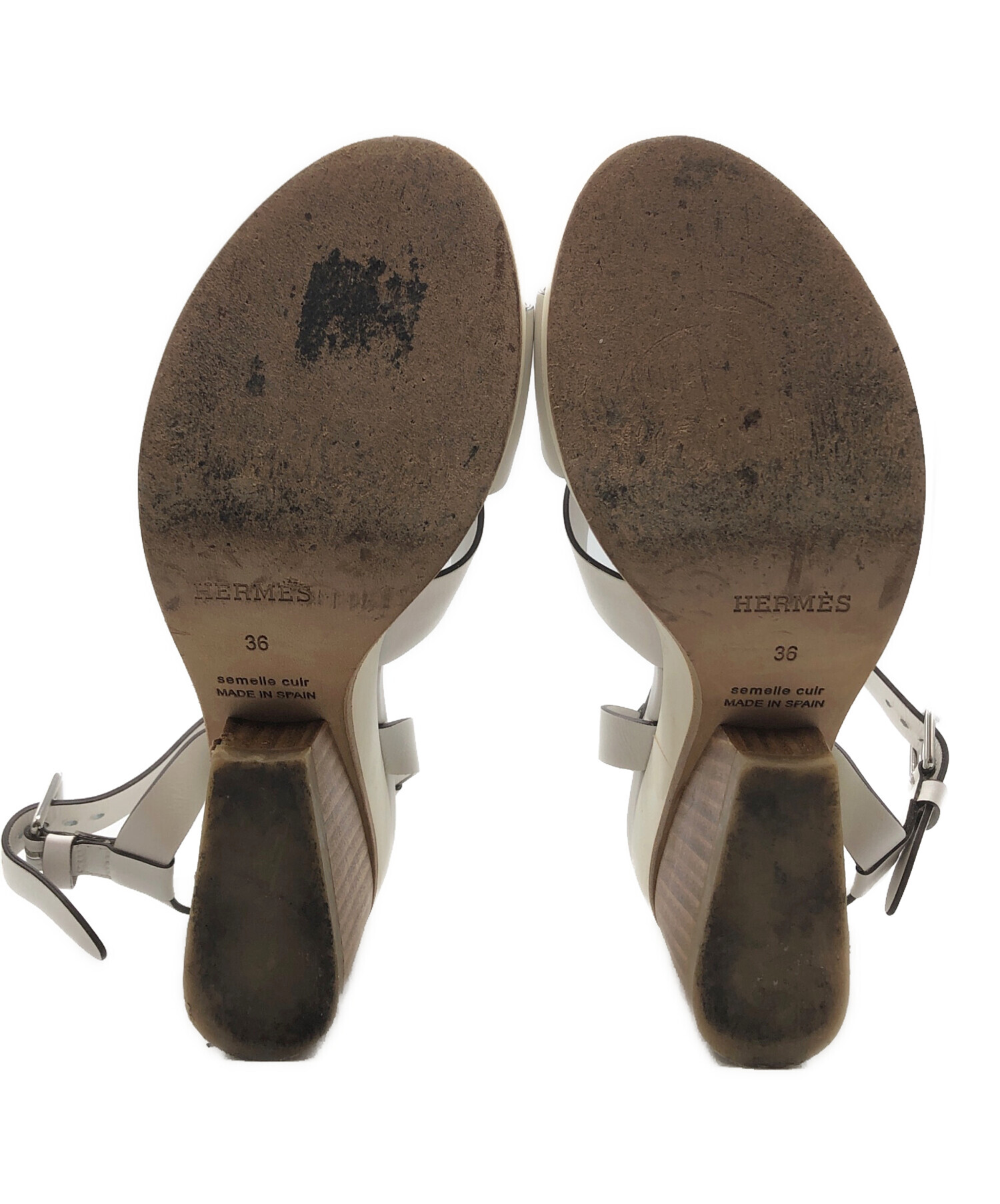 中古・古着通販】HERMES (エルメス) プラットフォームサンダル