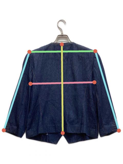 中古・古着通販】LEONARD (レオナール) ノーカラーシルクデニム