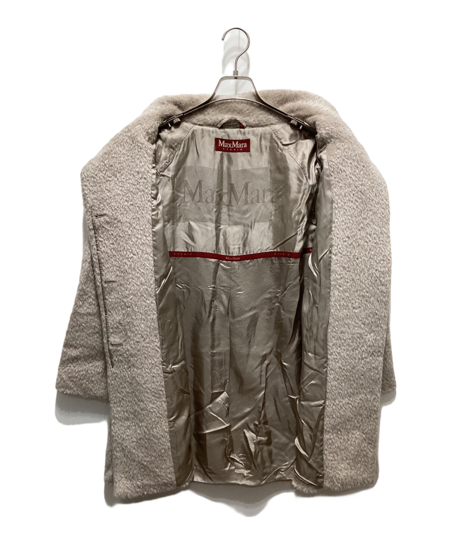 【ひろこ】マックスマーラ　ストゥディオ アルパカジャギーコート　ミドル丈 中古・古着通販】MAX MARA STUDIO (マックスマーラ ストゥディオ