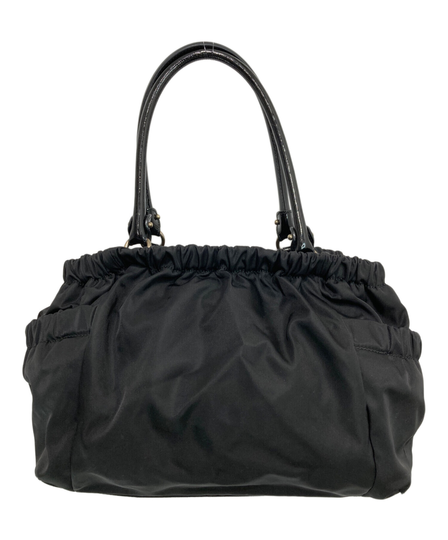 本物 サルヴァトーレ フェラガモ Salvatore Ferragamo ナイロン ショルダーバッグ ハンドバッグ ブラック バッグ 中古 中古・古着通販】Salvatore Ferragamo (サルヴァトーレ フェラガモ