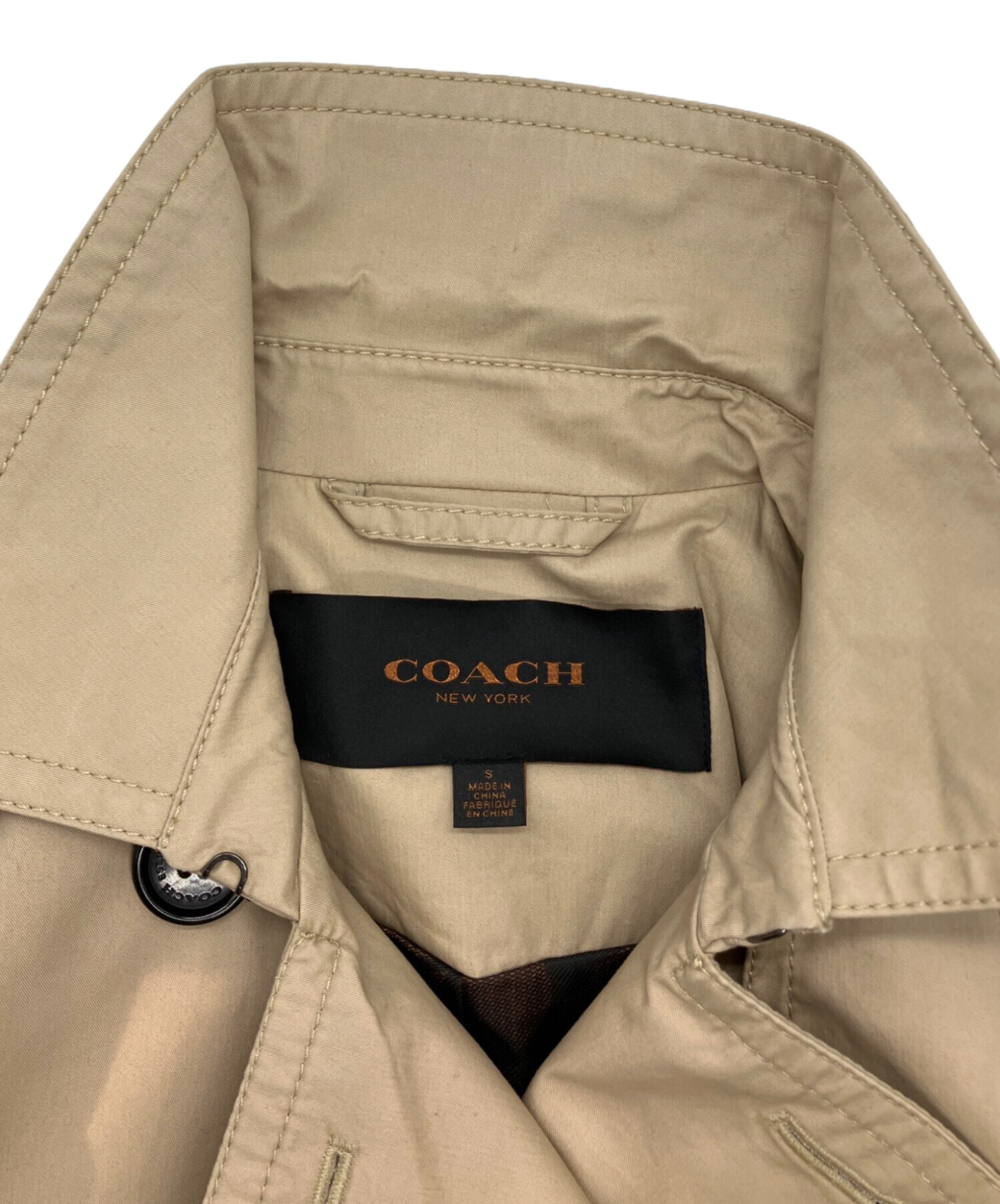 中古・古着通販】COACH (コーチ) トレンチコート ベージュ サイズ:S