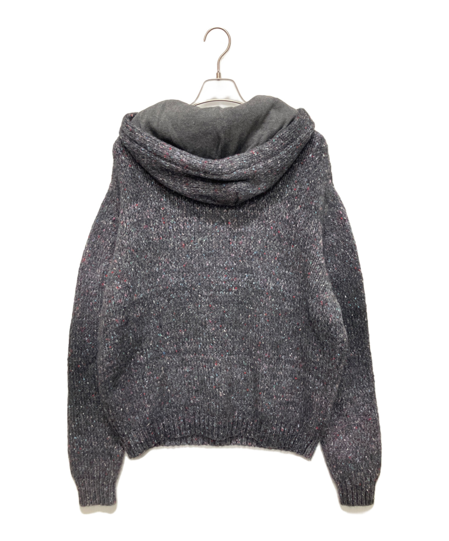 中古・古着通販】AMIRI (アミリ) Space Dye Knit Hoodie グレー サイズ