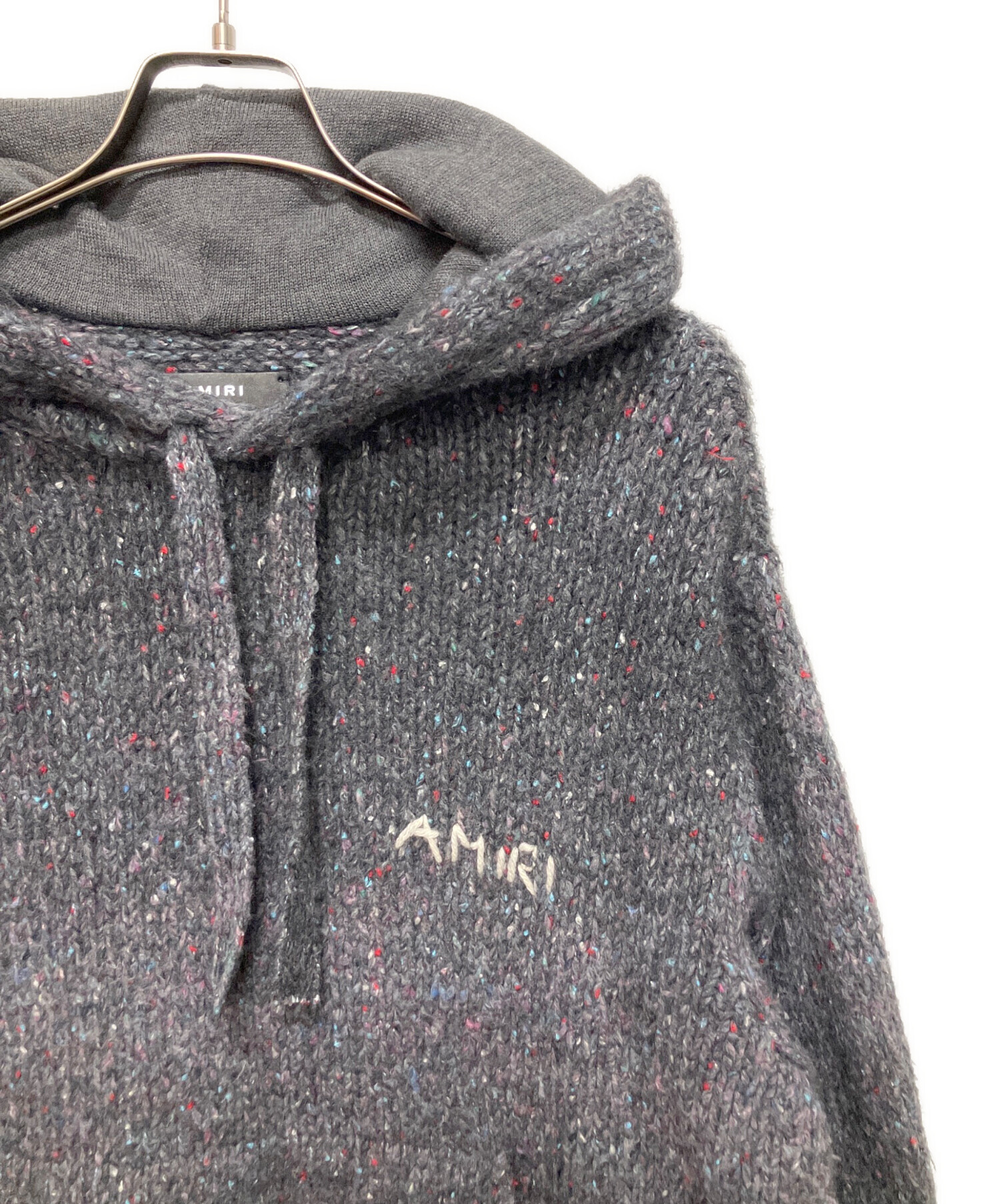 中古・古着通販】AMIRI (アミリ) Space Dye Knit Hoodie グレー サイズ