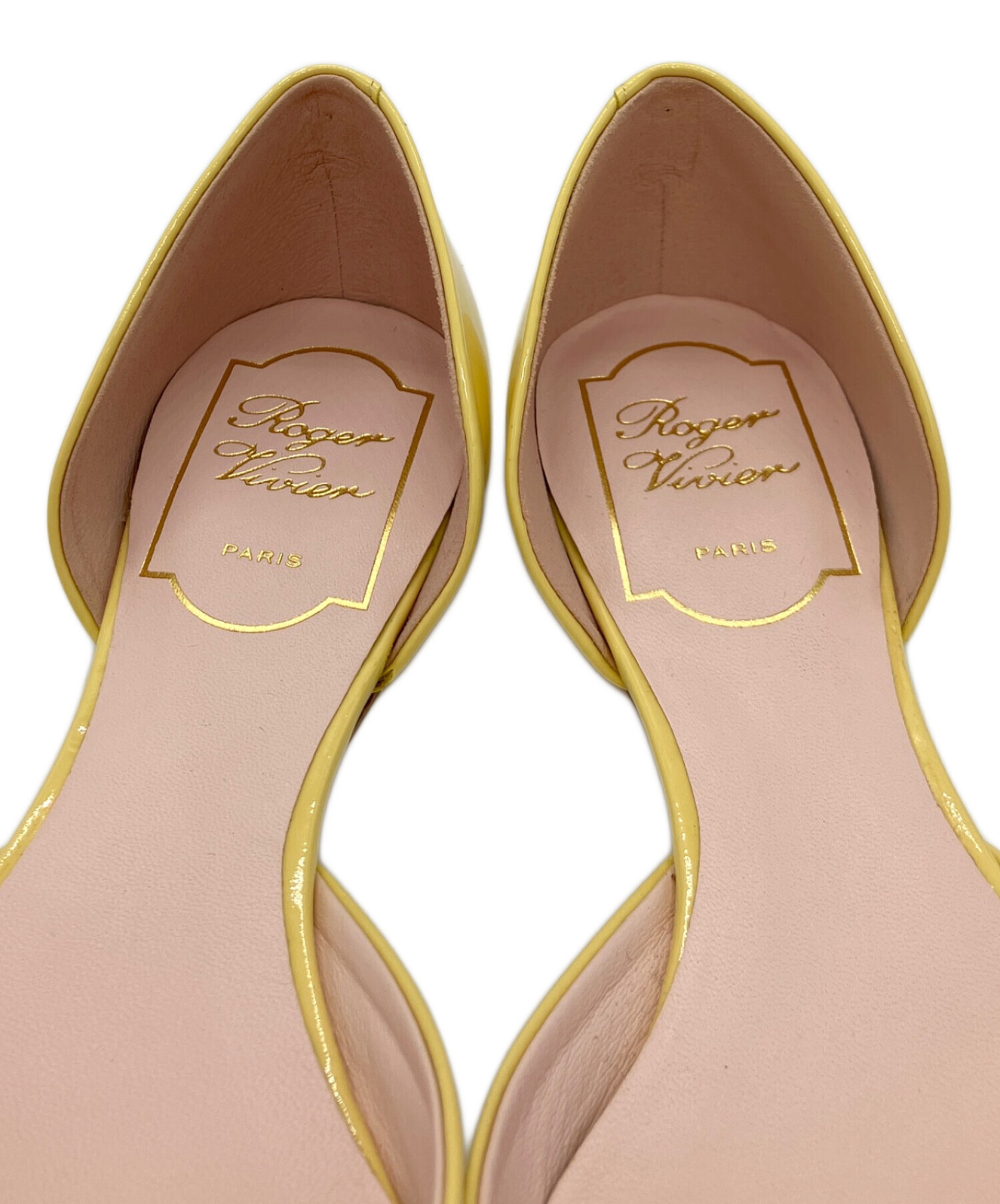 Roger Vivier ロジェヴィヴィエ パテントフラット イエロー 36.5 中古・古着通販】Roger Vivier (ロジェ ヴィヴィエ) Ballerines