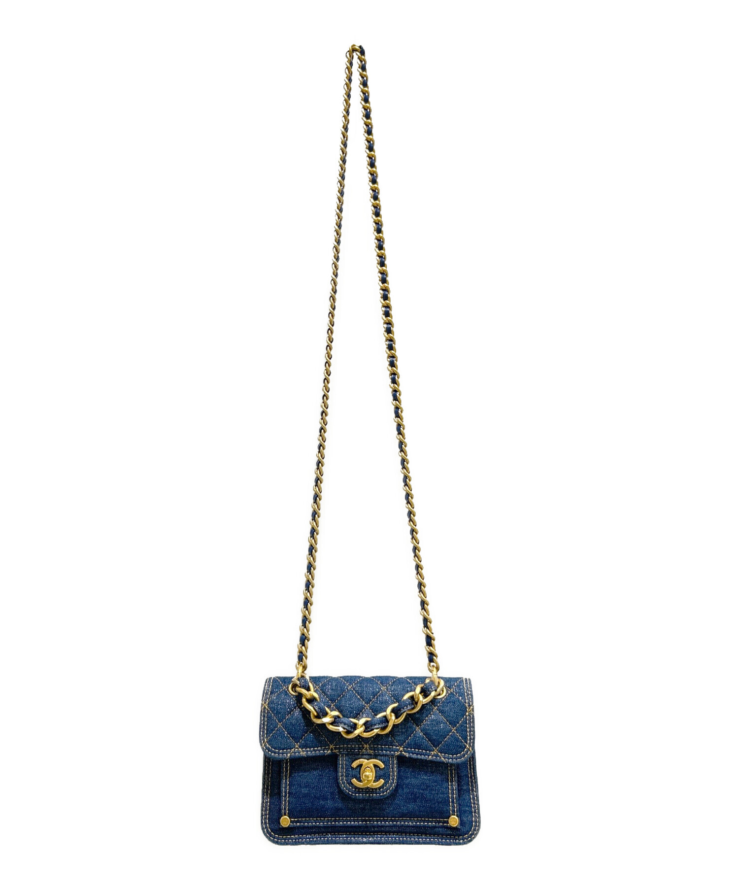 中古・古着通販】CHANEL (シャネル) ココマークデニムチェーン