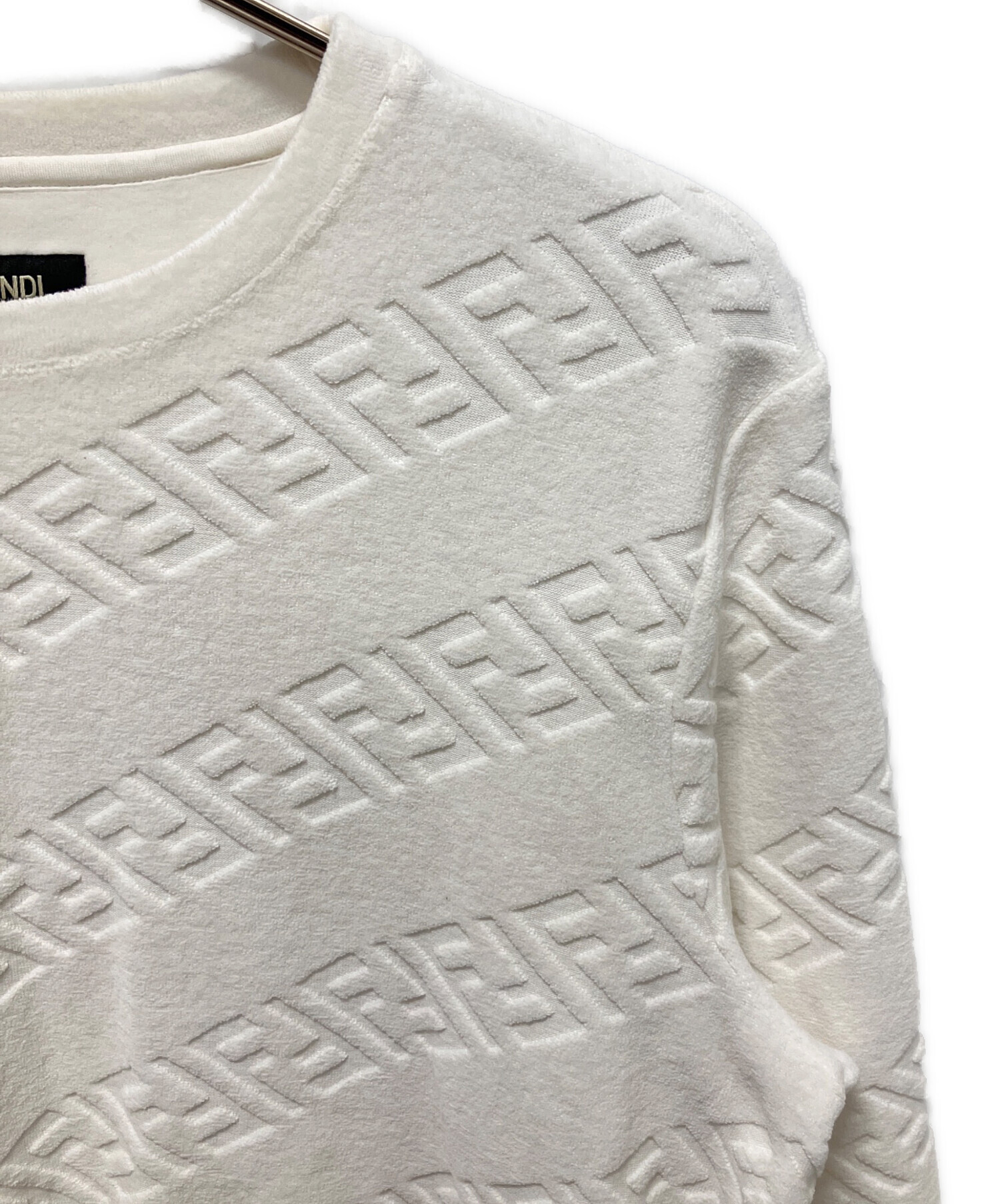 中古・古着通販】FENDI (フェンディ) ズッカ柄スウェット ホワイト