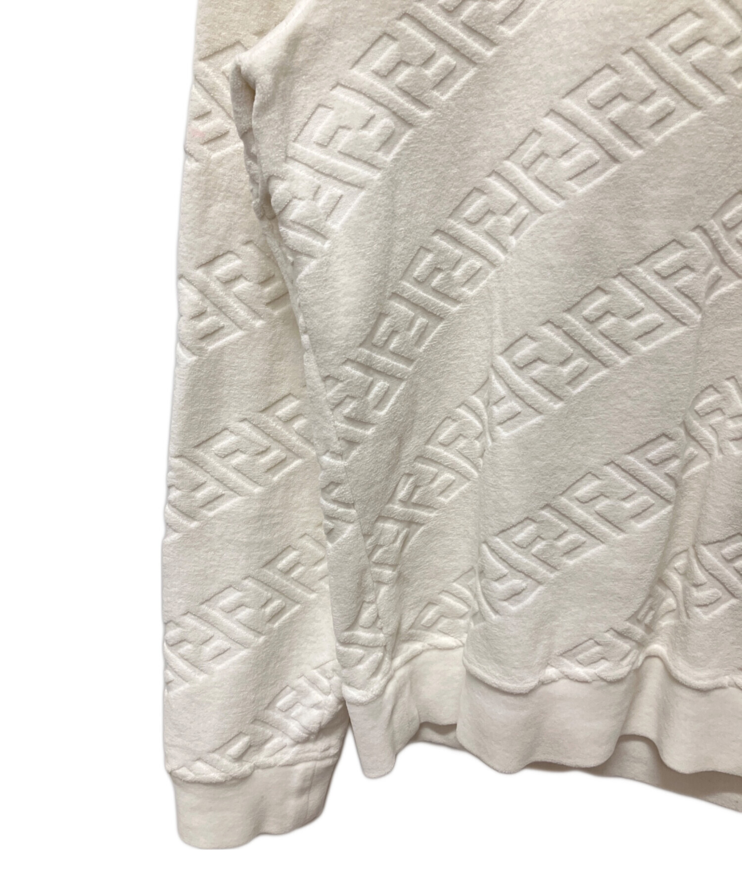 中古・古着通販】FENDI (フェンディ) ズッカ柄スウェット ホワイト