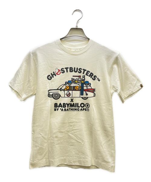 A BATHING APE アベイシングエイプ ×Ghostbusters Baby Milo Shirt ×ゴーストバスターズ 袖ワッペン ジップジャケット ベージュ 001SHF231913X 中古・古着通販】A BATHING APE (アベイシングエイプ) Ghostbusters
