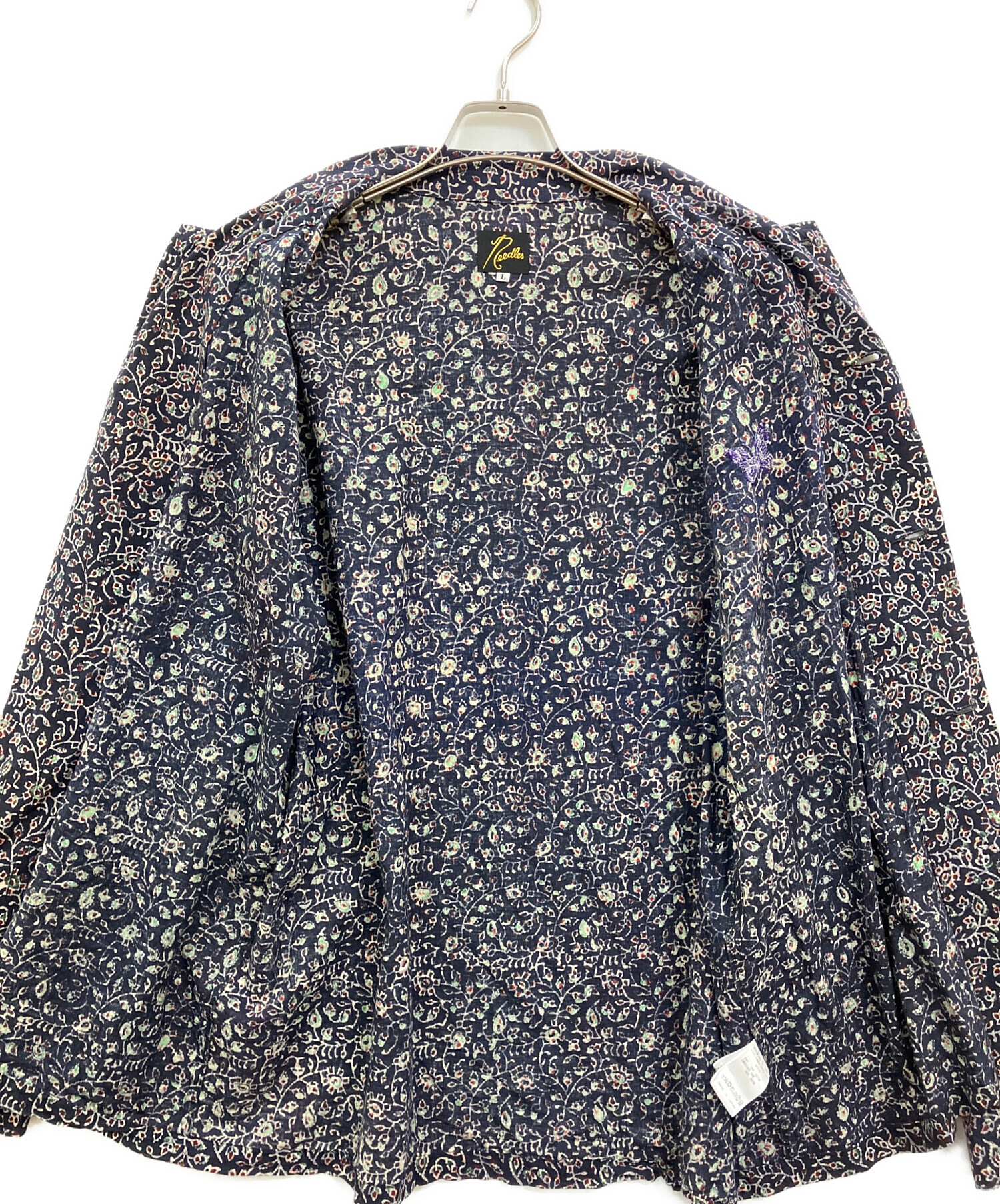 中古・古着通販】Needles (ニードルズ) L/S Cabana Shirt ネイビー 