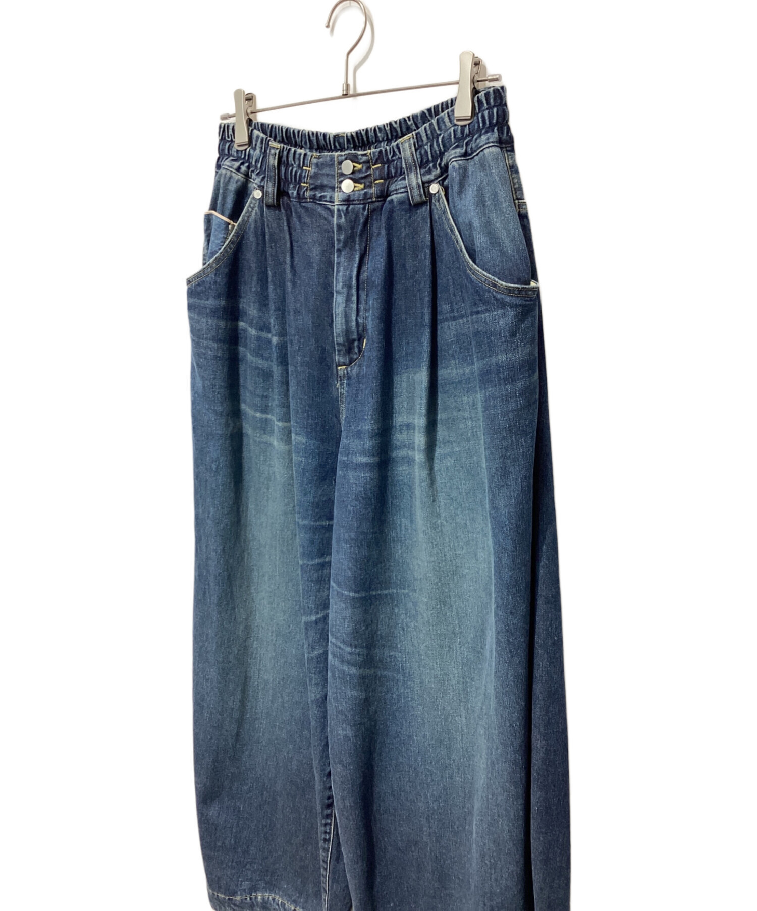 パンツ [CLESSTE] SELVEDGE DENIM MASSIVE PANTS 中古・古着通販】CLESSTE (クレスト) VINTAGE WASH SELVEDGE DENIM