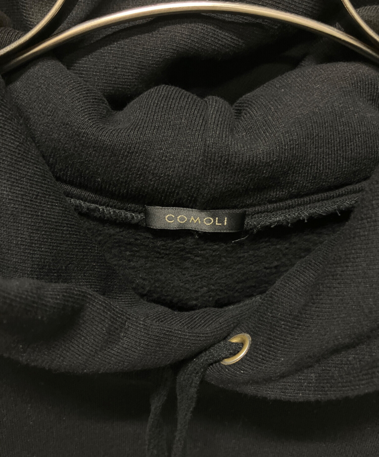 中古・古着通販】COMOLI (コモリ) 25AW コットン裏毛 パーカ ブラック 