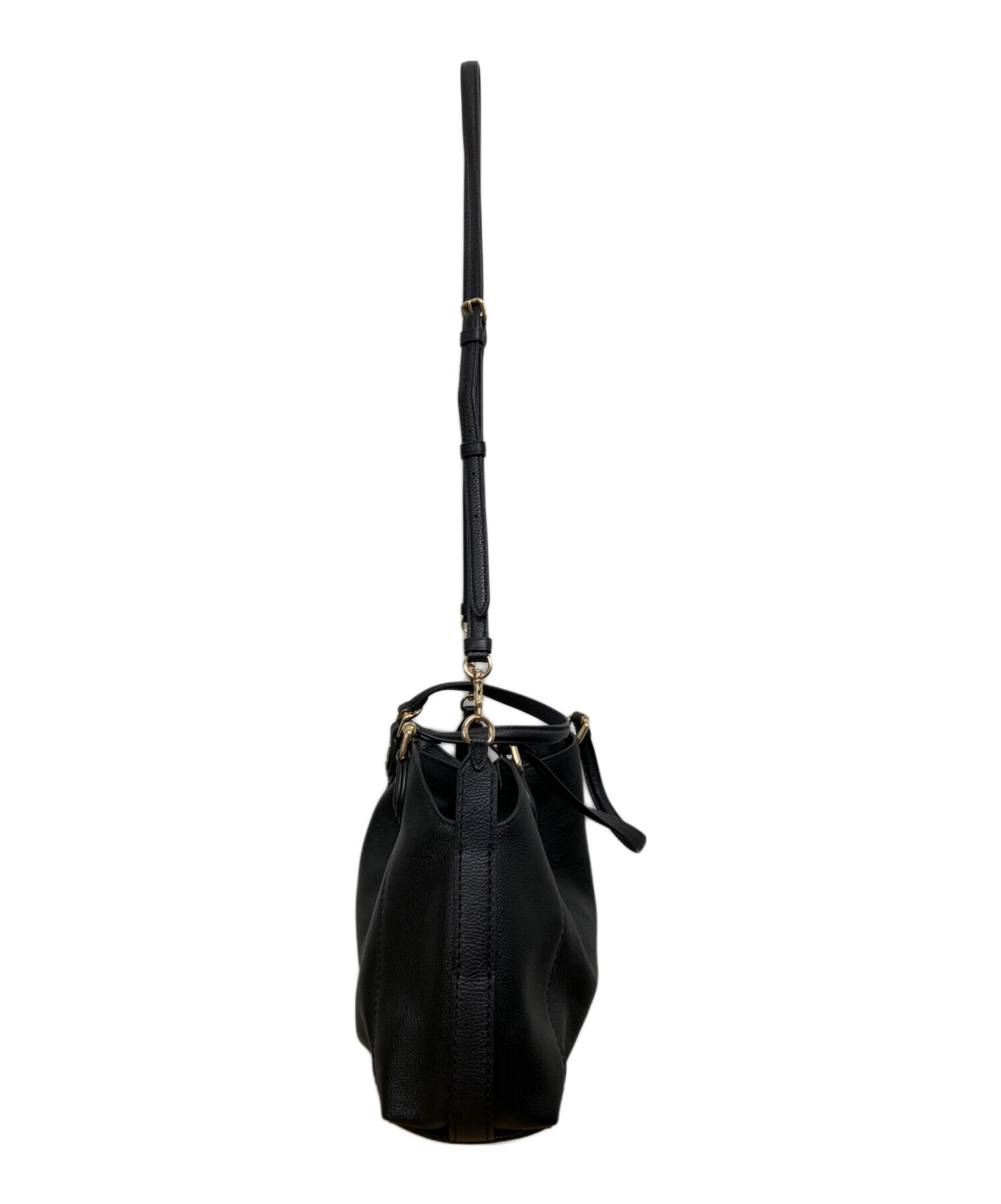 【美品】COACHコーチ 2way ショルダーバッグ ブラック レザー　イーディ 中古・古着通販】COACH (コーチ) 2WAYバッグ ブラック｜ブランド・古着