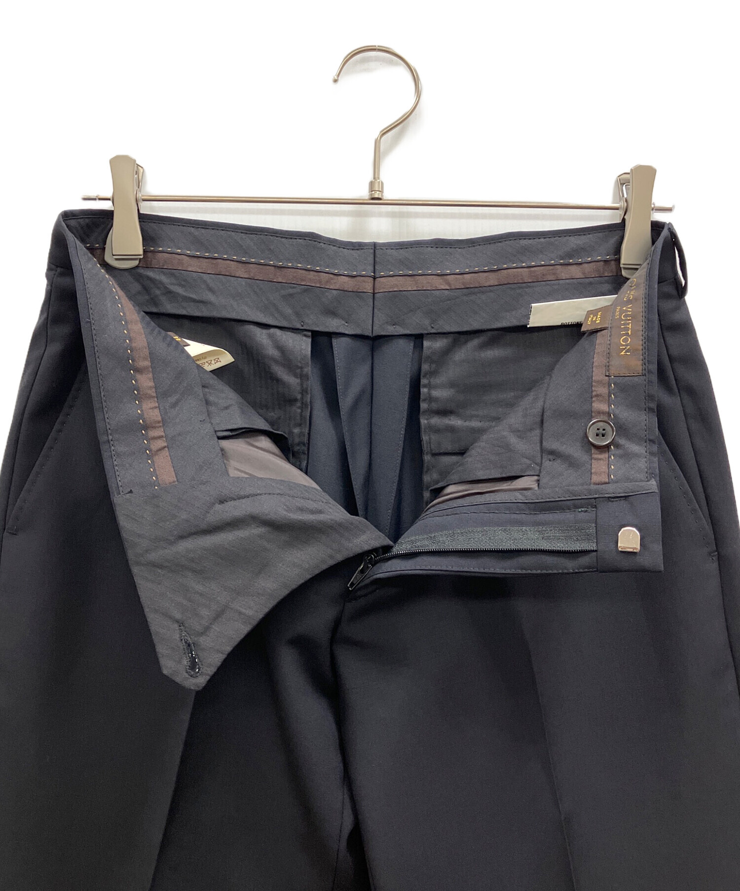 LOUIS VUITTON ルイヴィトン スラックス パンツ XL以上相当 中古・古着通販】LOUIS VUITTON (ルイ ヴィトン) スラックス ネイビー